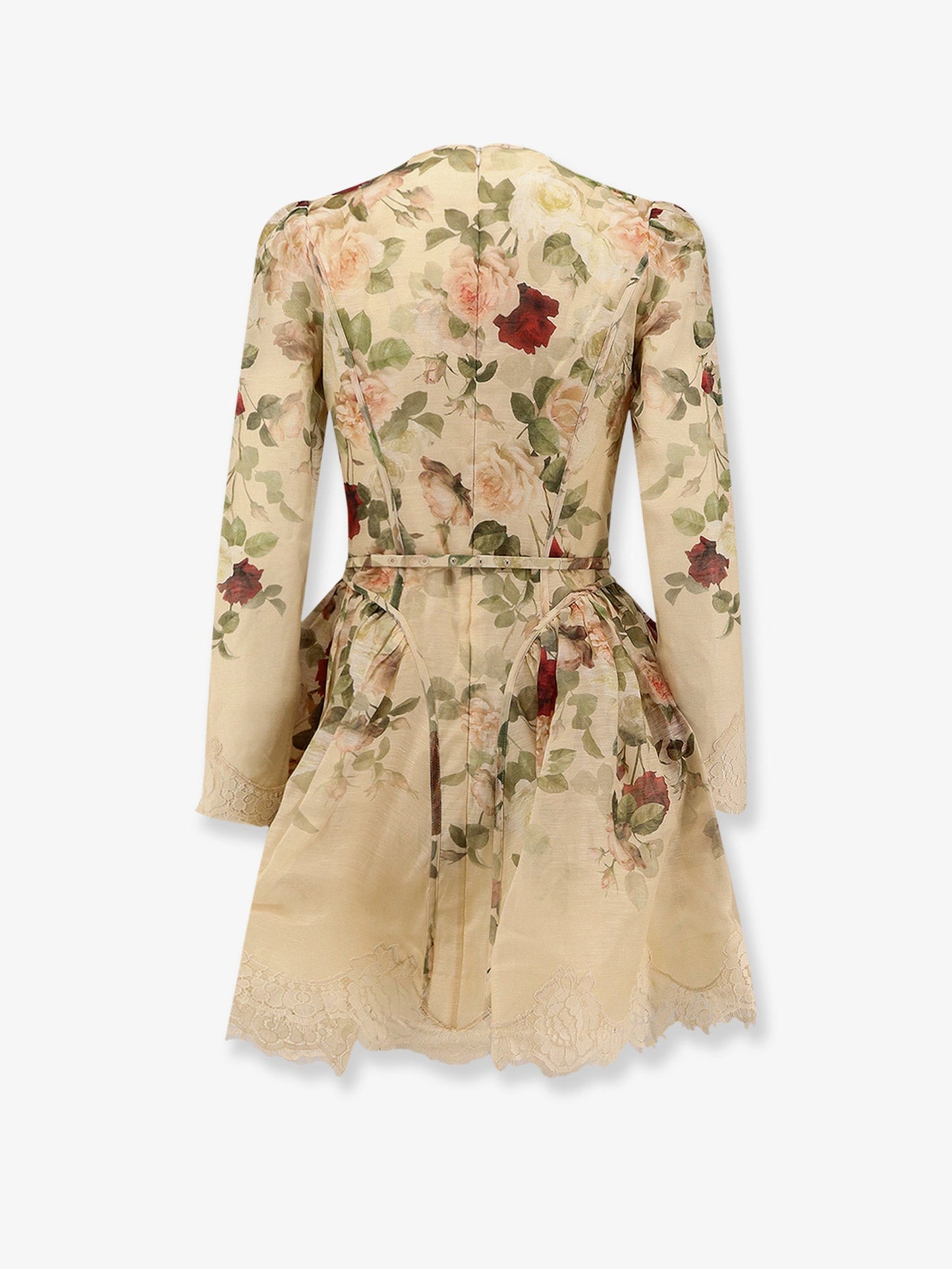 Zimmermann Hypnotic Lace Trim Silk And Cotton Mini Dress