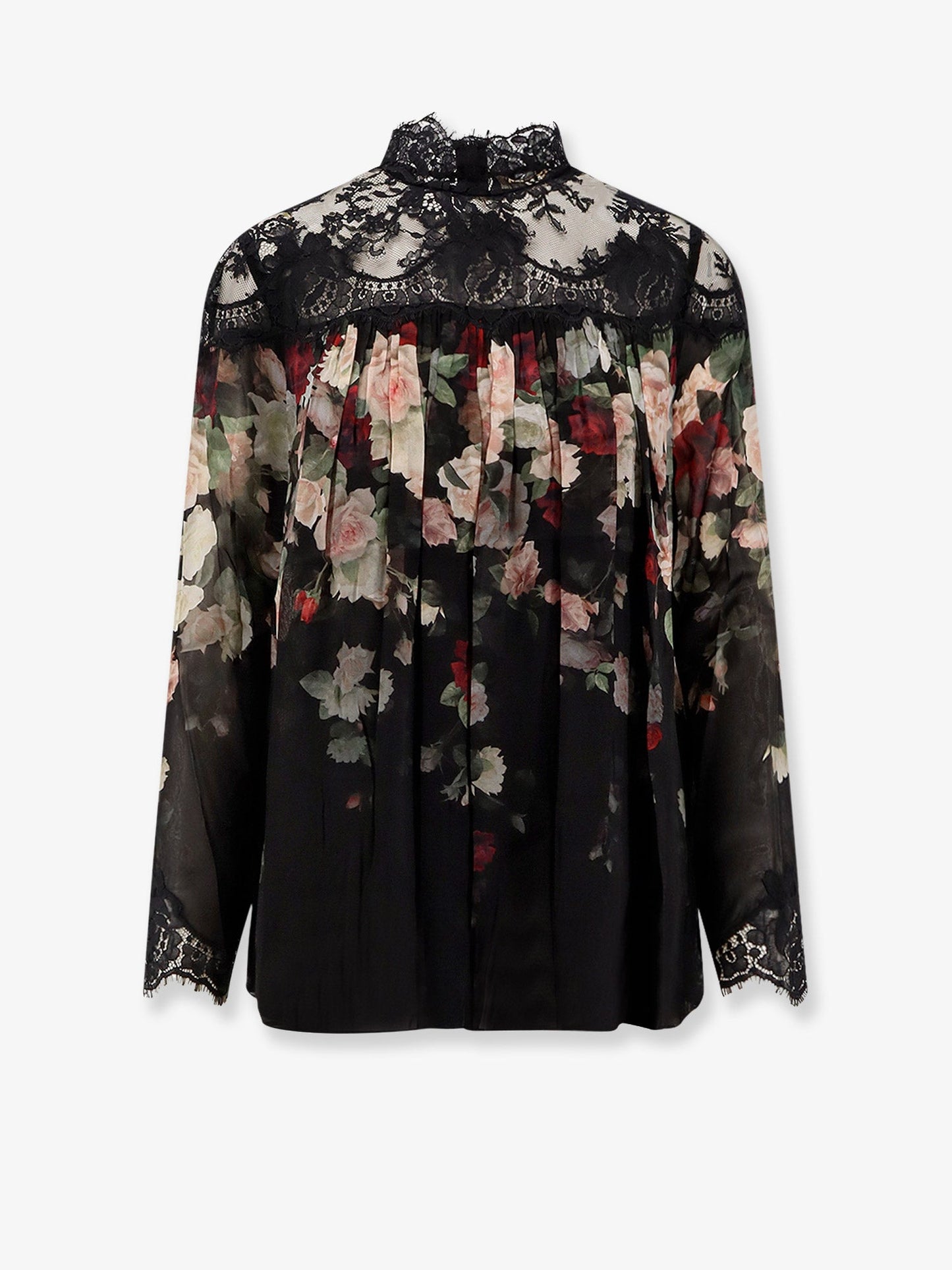 Zimmermann Hypnotic Lace Yoke Blouse Viscose Shirt