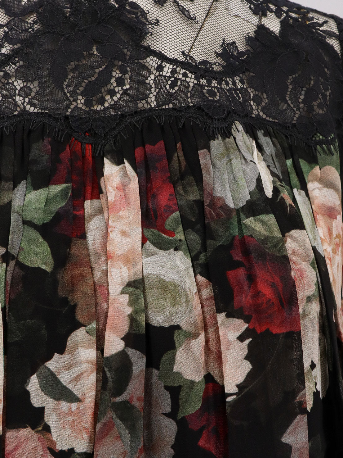 Zimmermann Hypnotic Lace Yoke Blouse Viscose Shirt