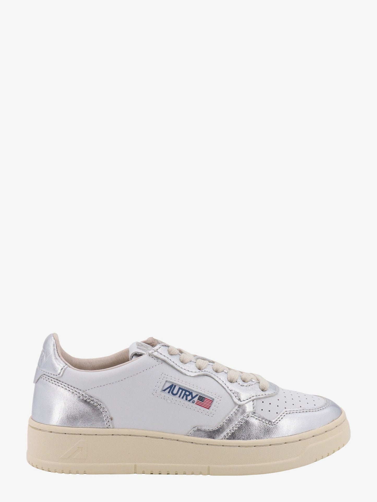 Autry Leather Sneakers With Laminated Profiles