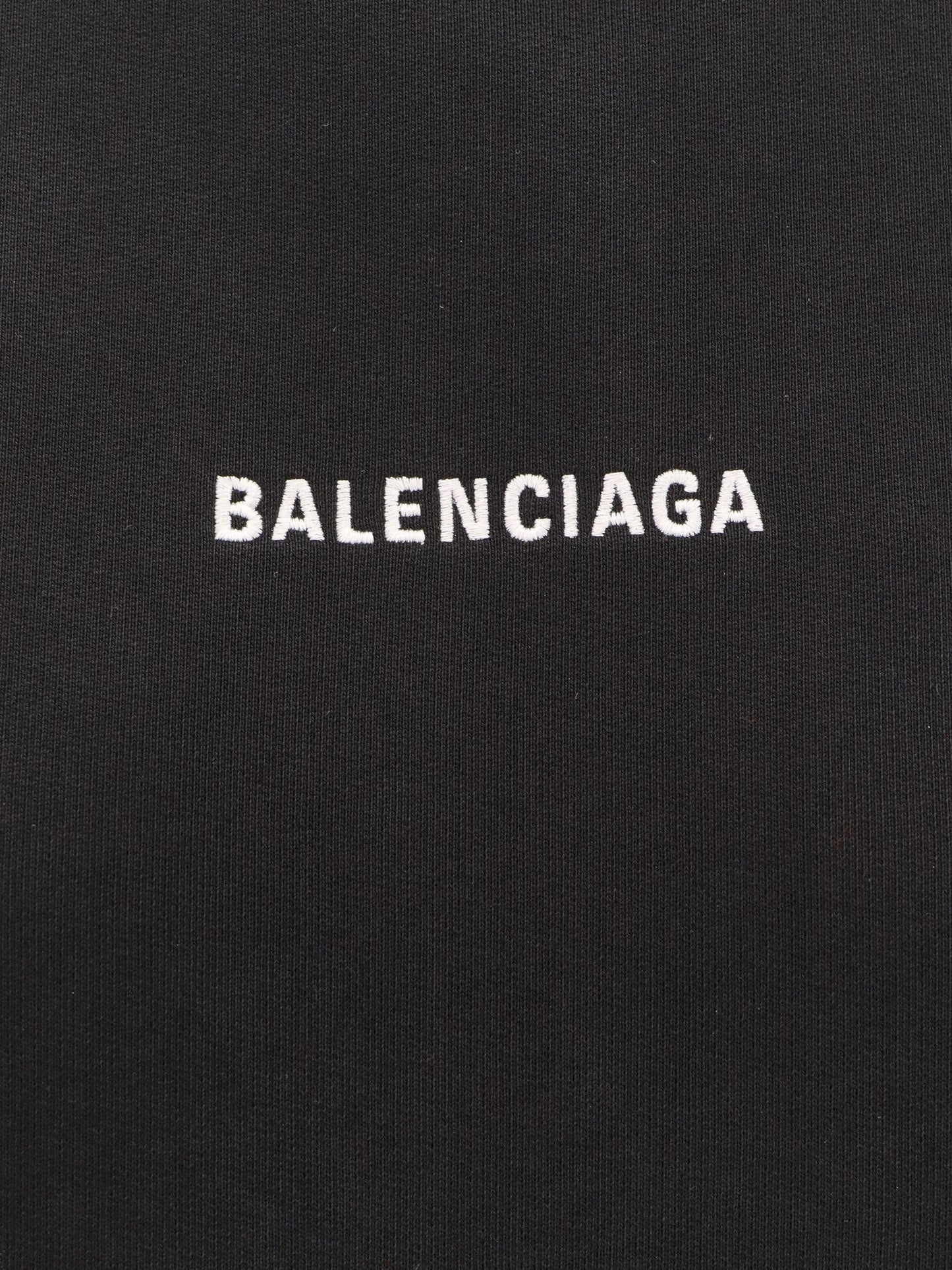 Balenciaga Cropped Sweatshirt With Embroidered Logo