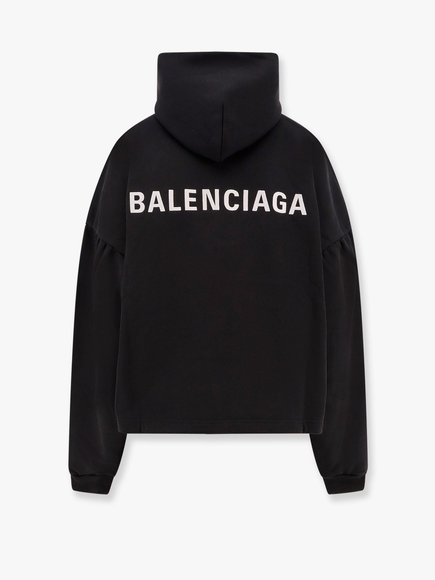 Balenciaga Cropped Sweatshirt With Embroidered Logo