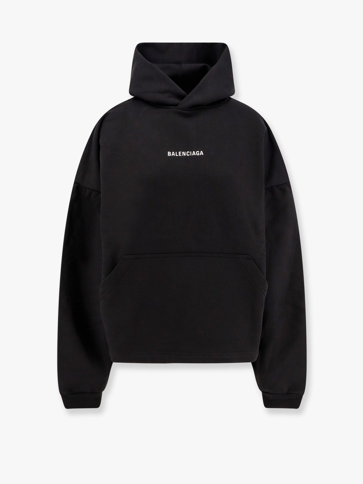 Balenciaga Cropped Sweatshirt With Embroidered Logo