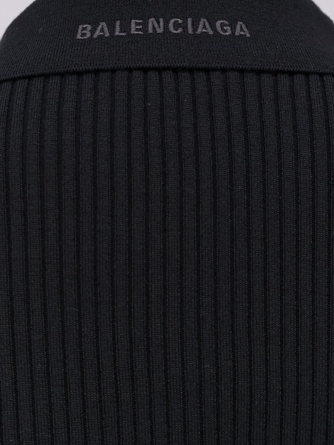 Balenciaga Polo Wool Blend Mini Dress