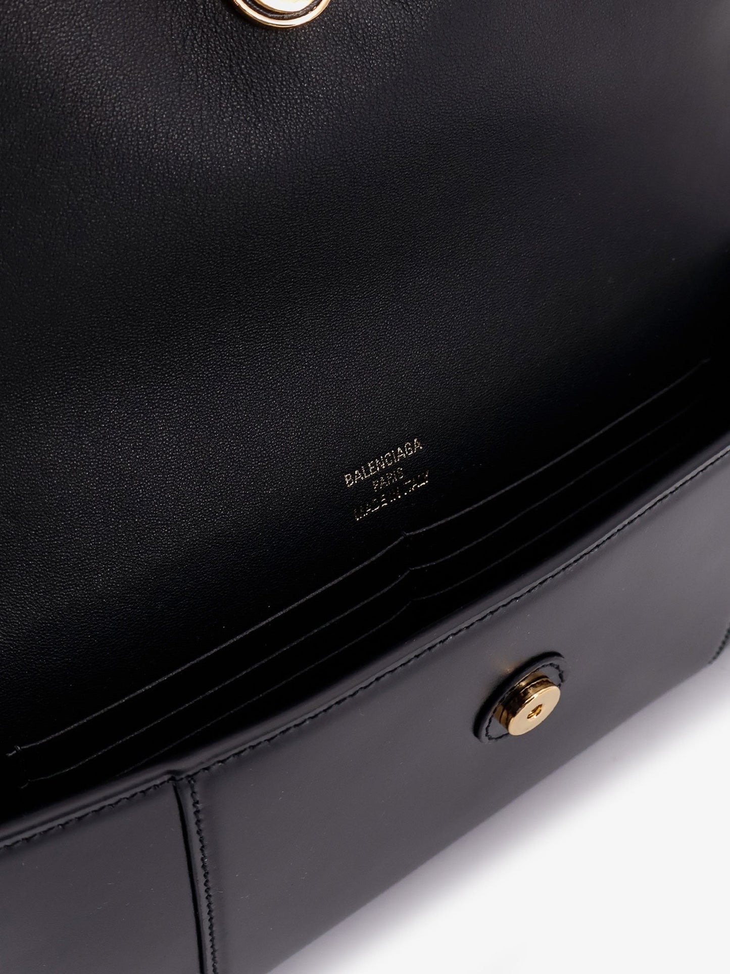 Balenciaga Horglss Poch Leather Handbag