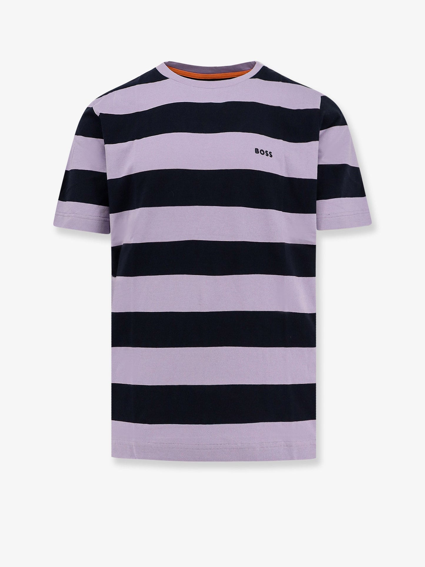 Boss Striped Cotton T Shirt