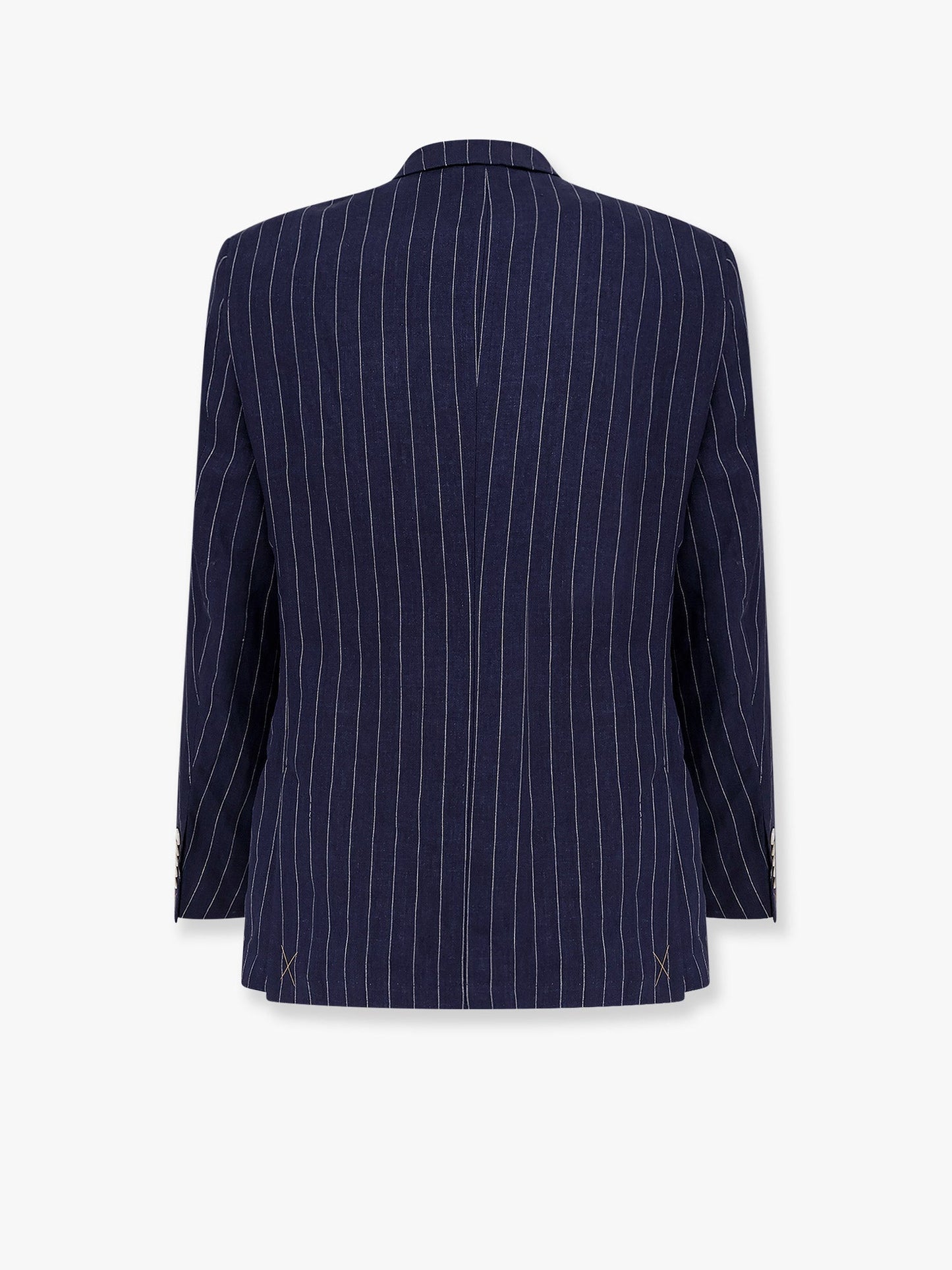 Boss Double Breasted Pinstriped Linen Suit