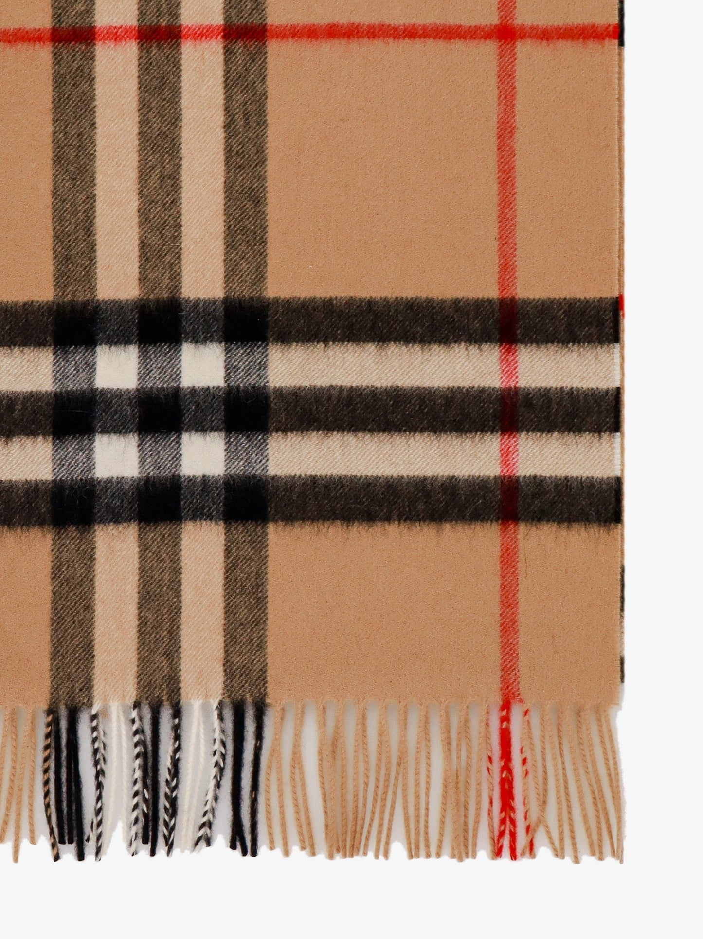 Burberry Cashmere Scarf With Giant Check Motif