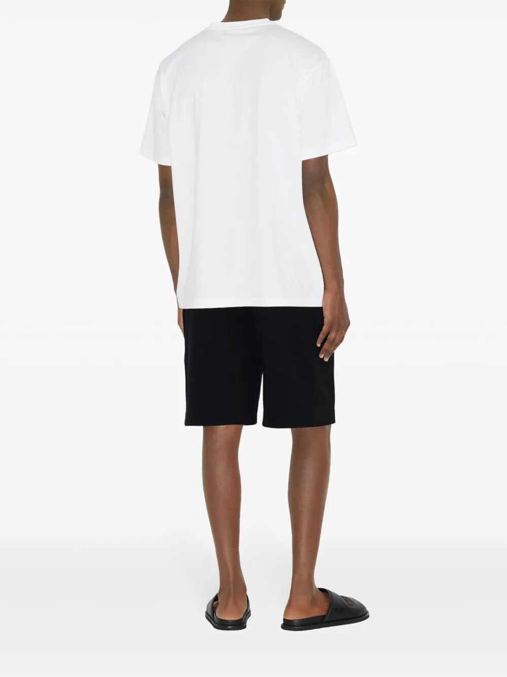 Burberry Logo Print Cotton T Shirt