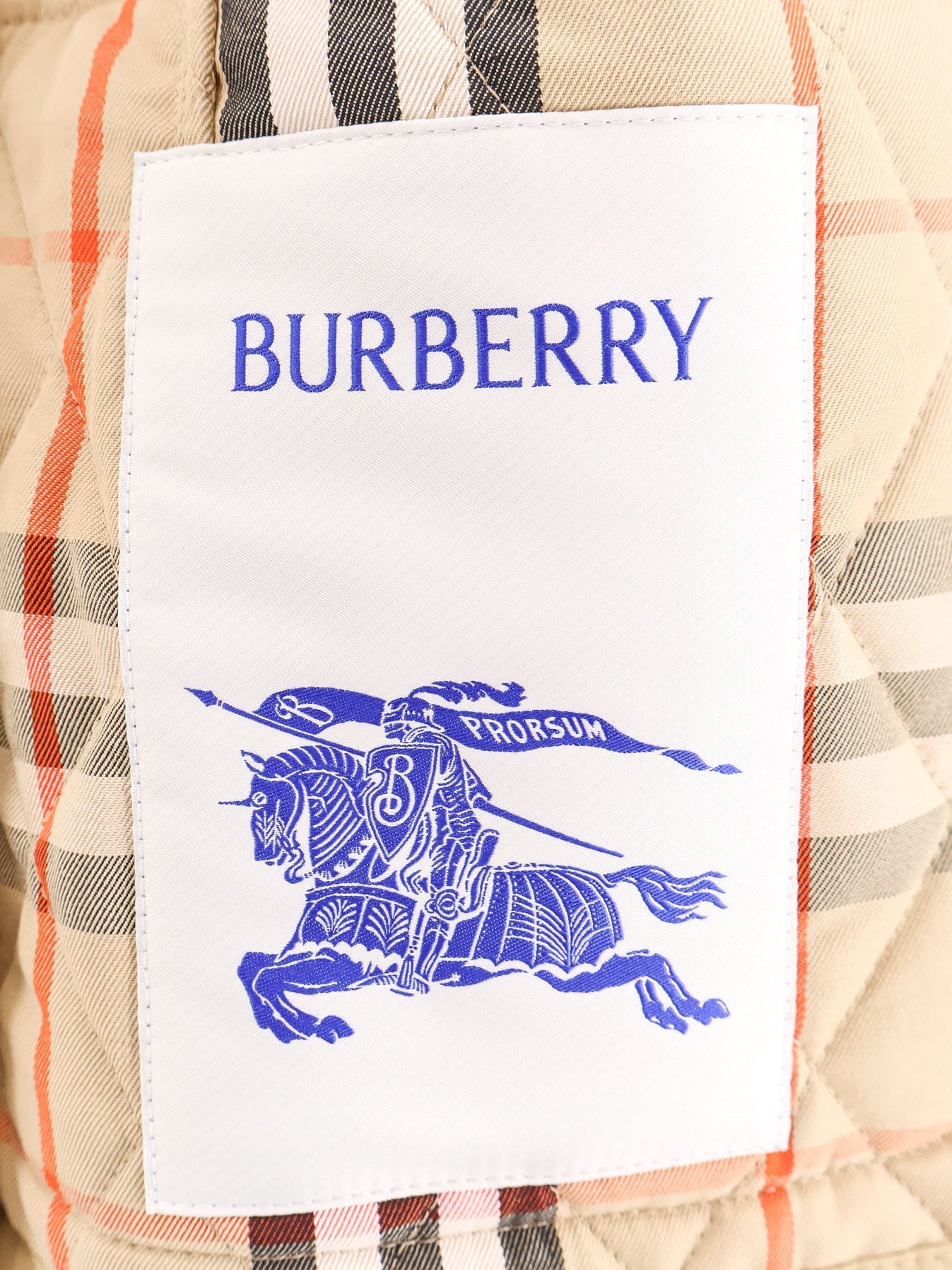 Burberry Quilted Jacket With Monogram Patch
