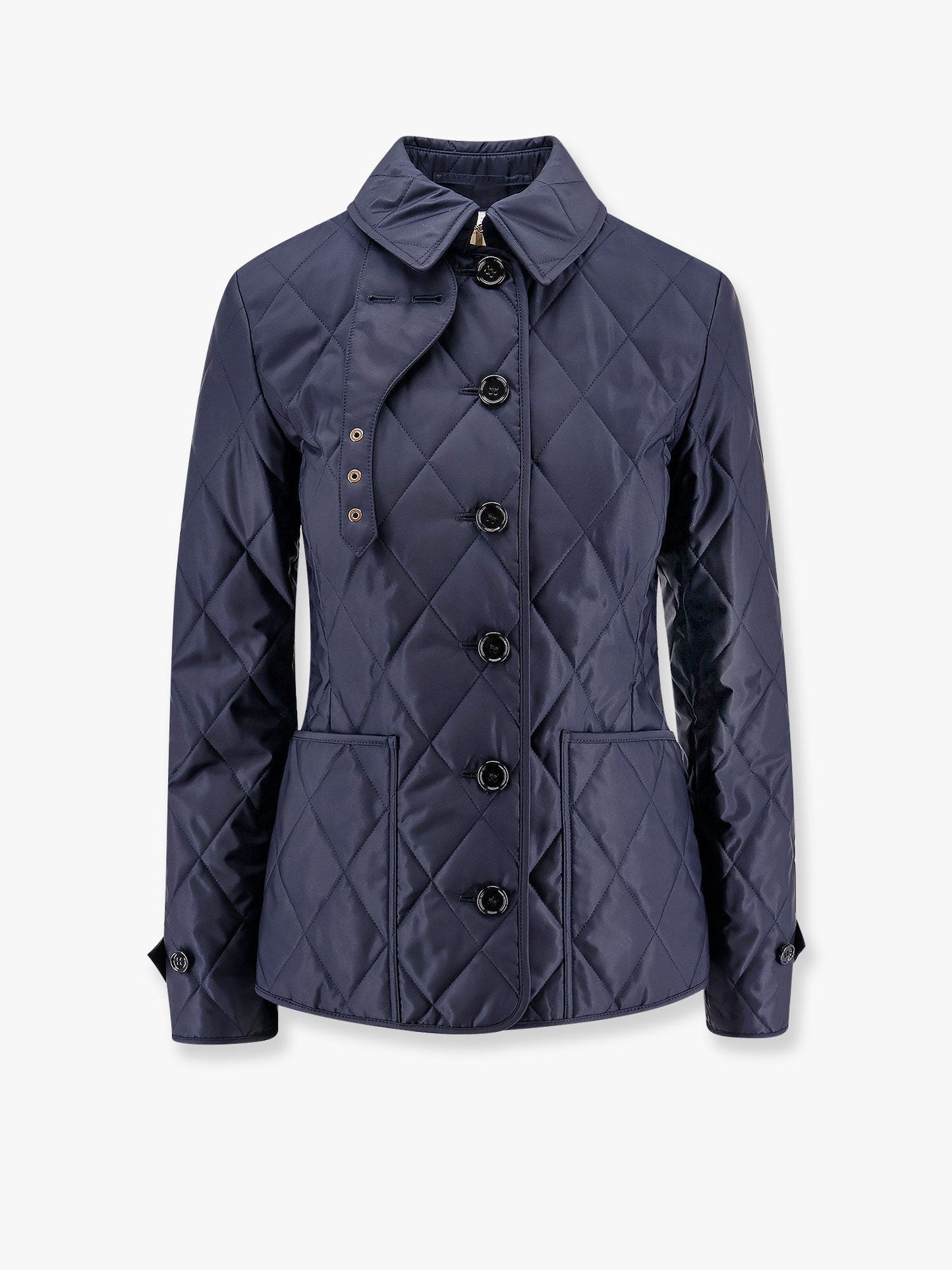 Burberry Quilted Nylon Jacket With Check Lining