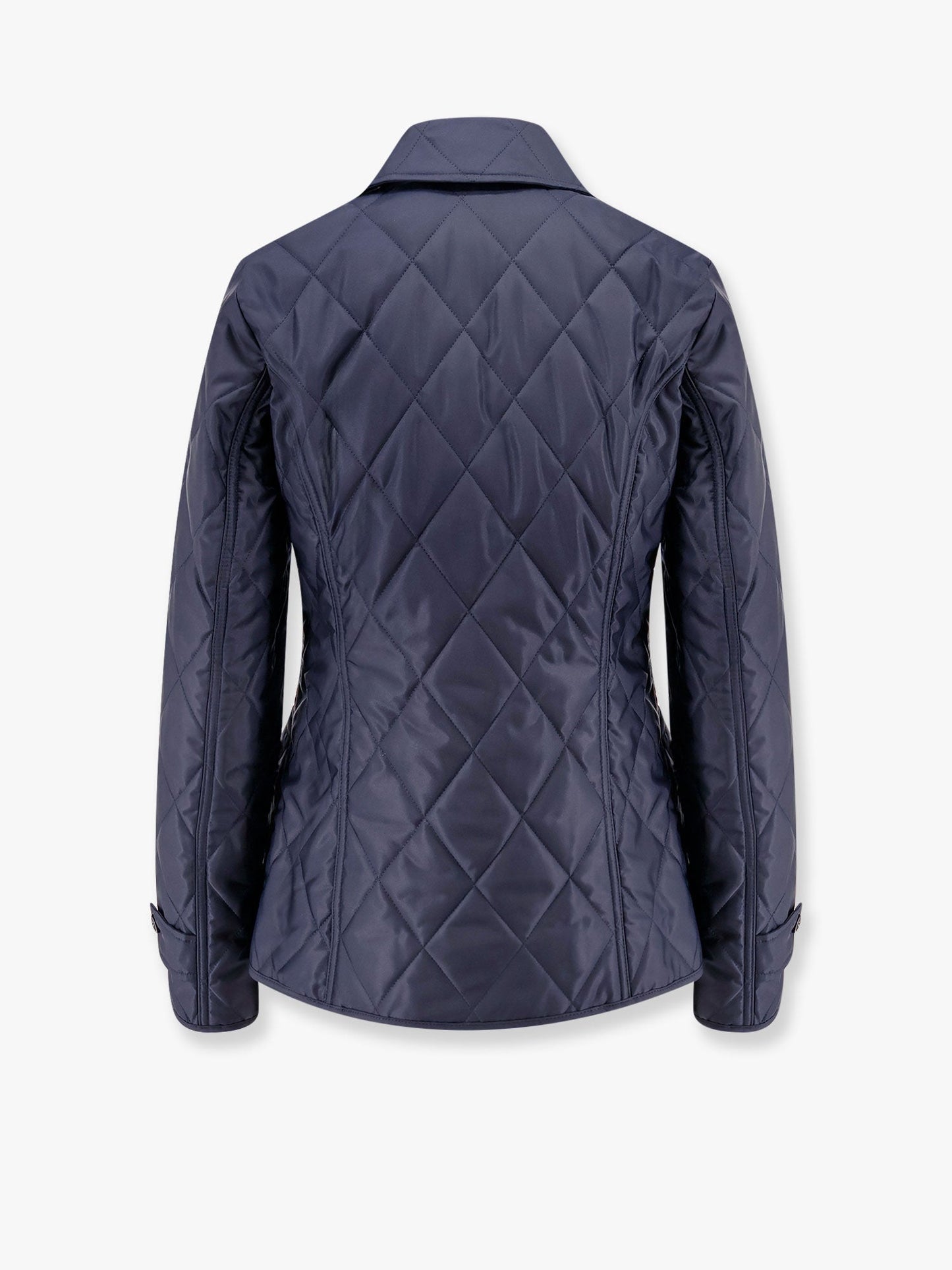Burberry Quilted Nylon Jacket With Check Lining