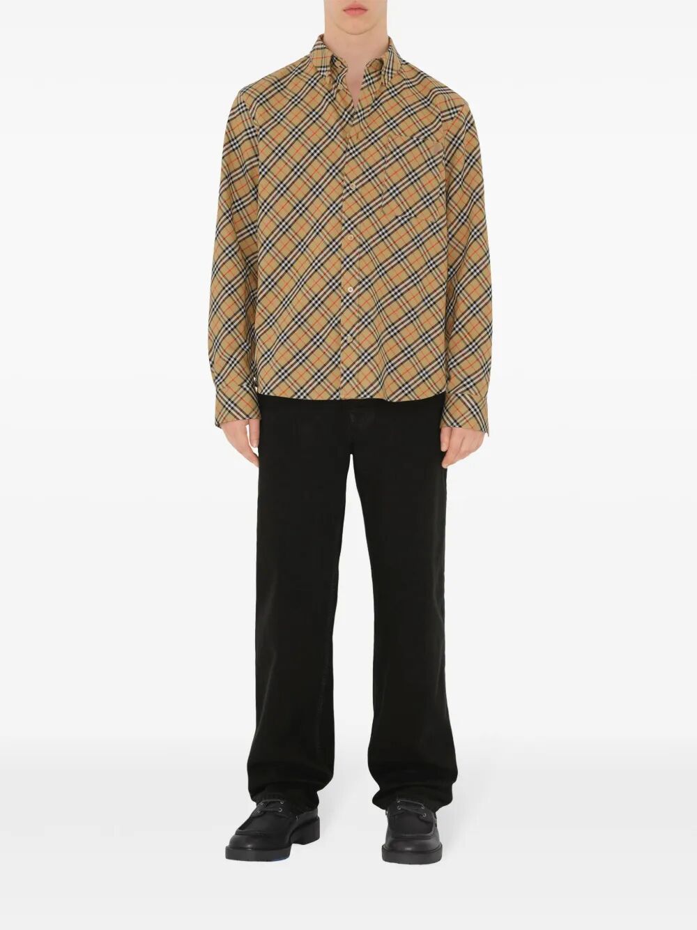 Burberry Checked Cotton Shirt