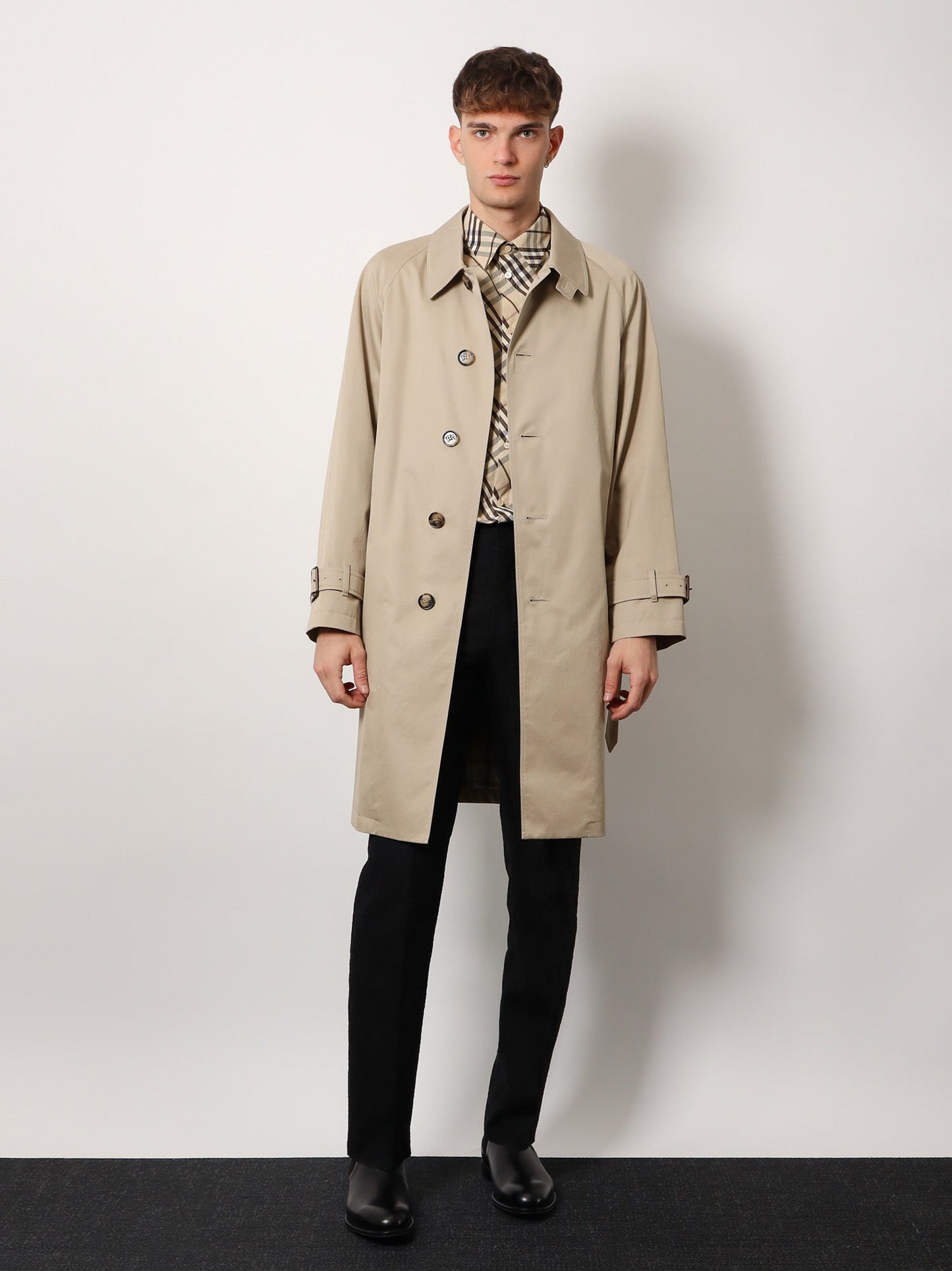 Burberry Organic Cotton Trench With Check Lining