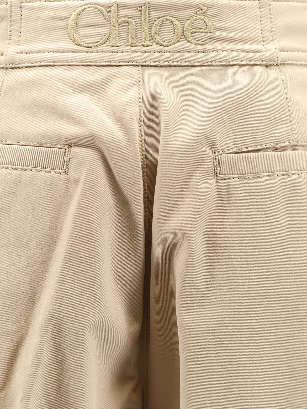 Chloe' Balloon Cotton Shorts With Lateral Adjustable Straps