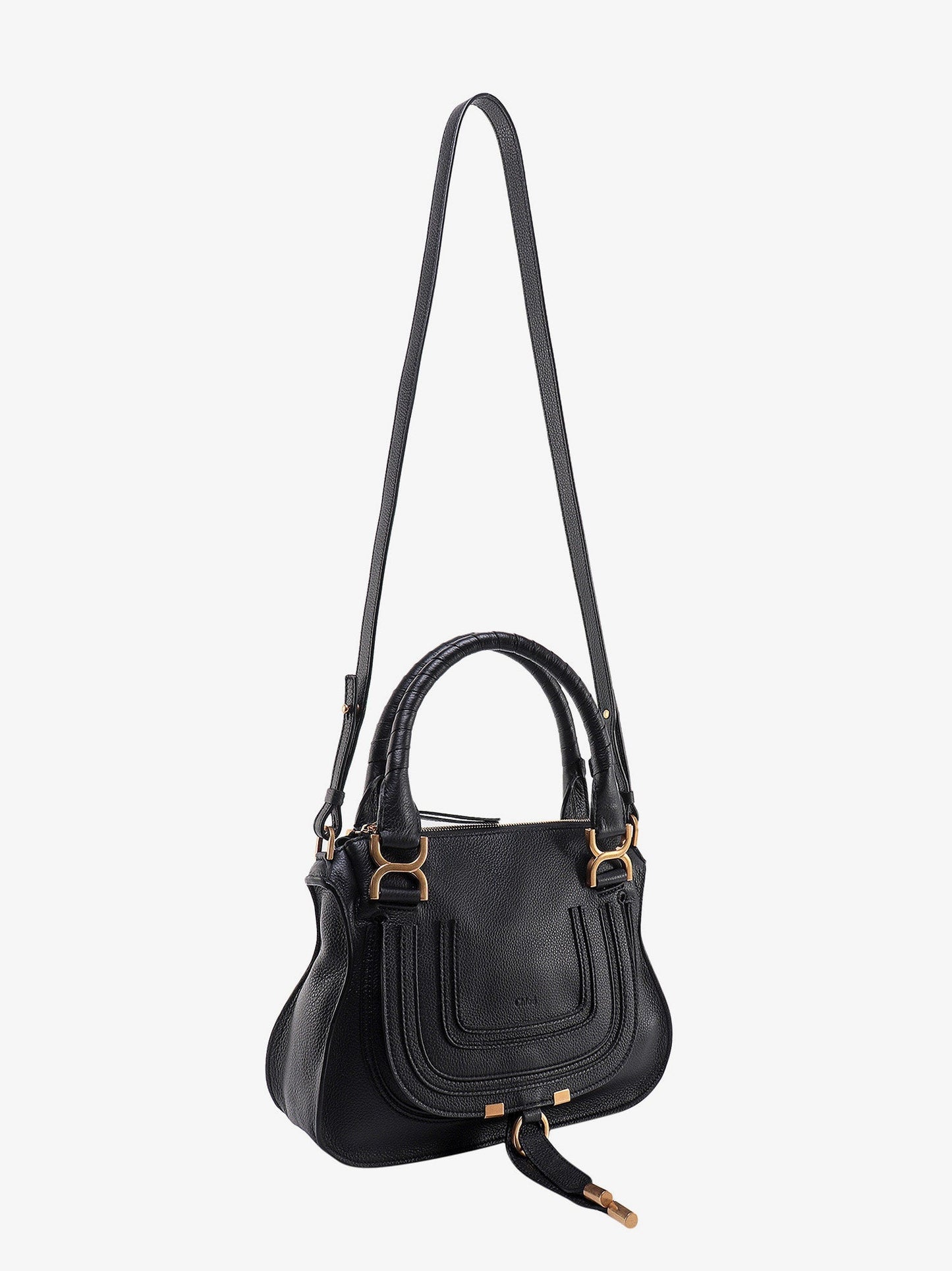 Chloe' Marcie Small Leather Handbag With Removable Shoulder Strap
