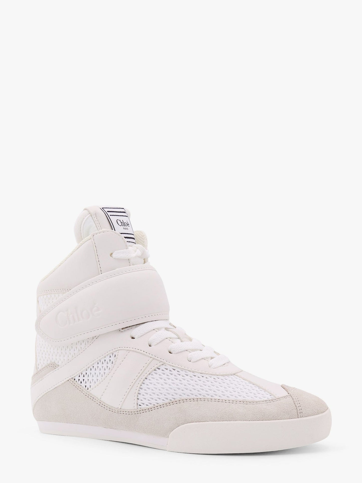 Chloe' Chloé Kick Recycled Mesh, Leather And Suede