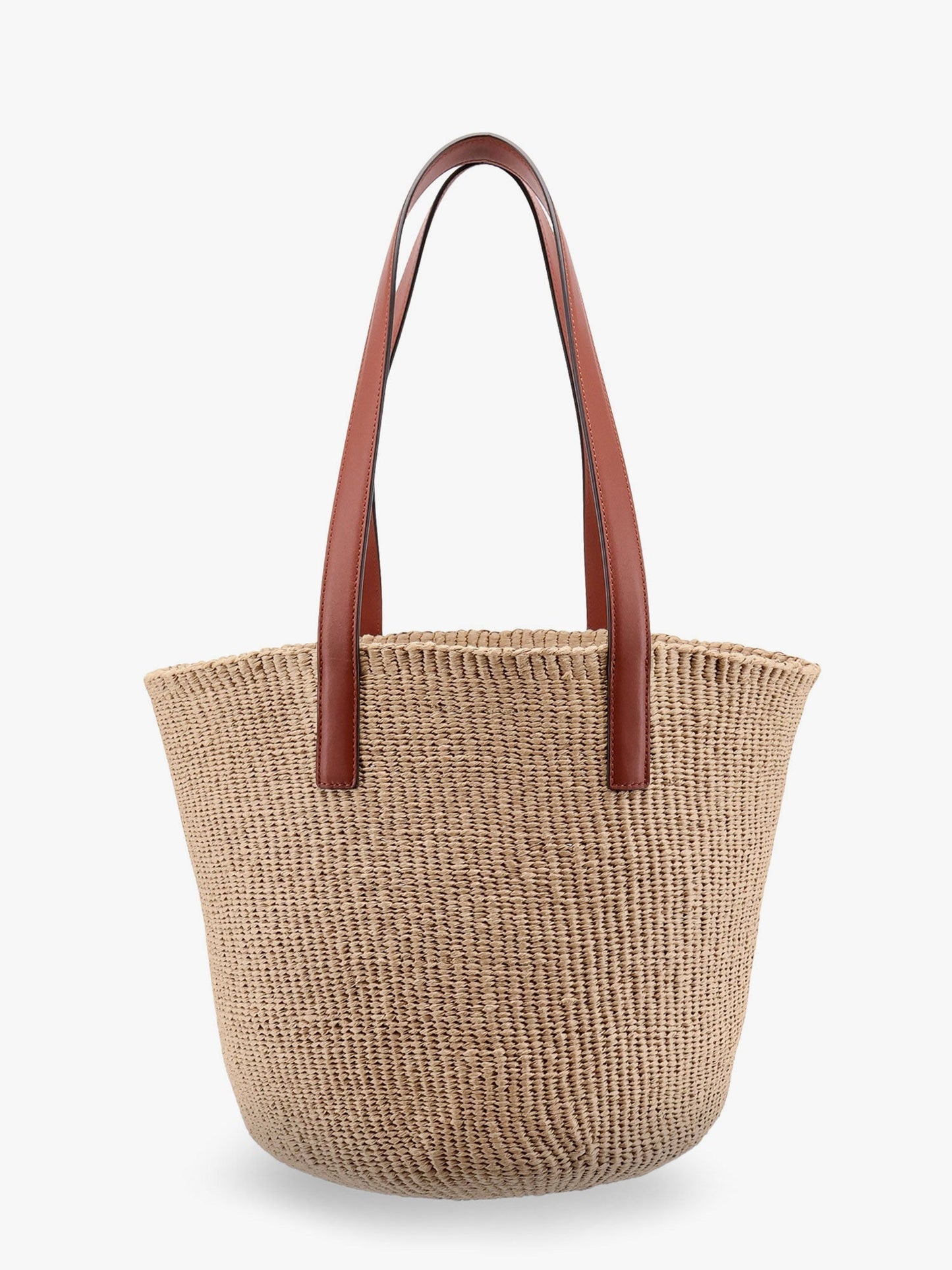 Chloe' Horse Medal Rafia Shoulder Bag
