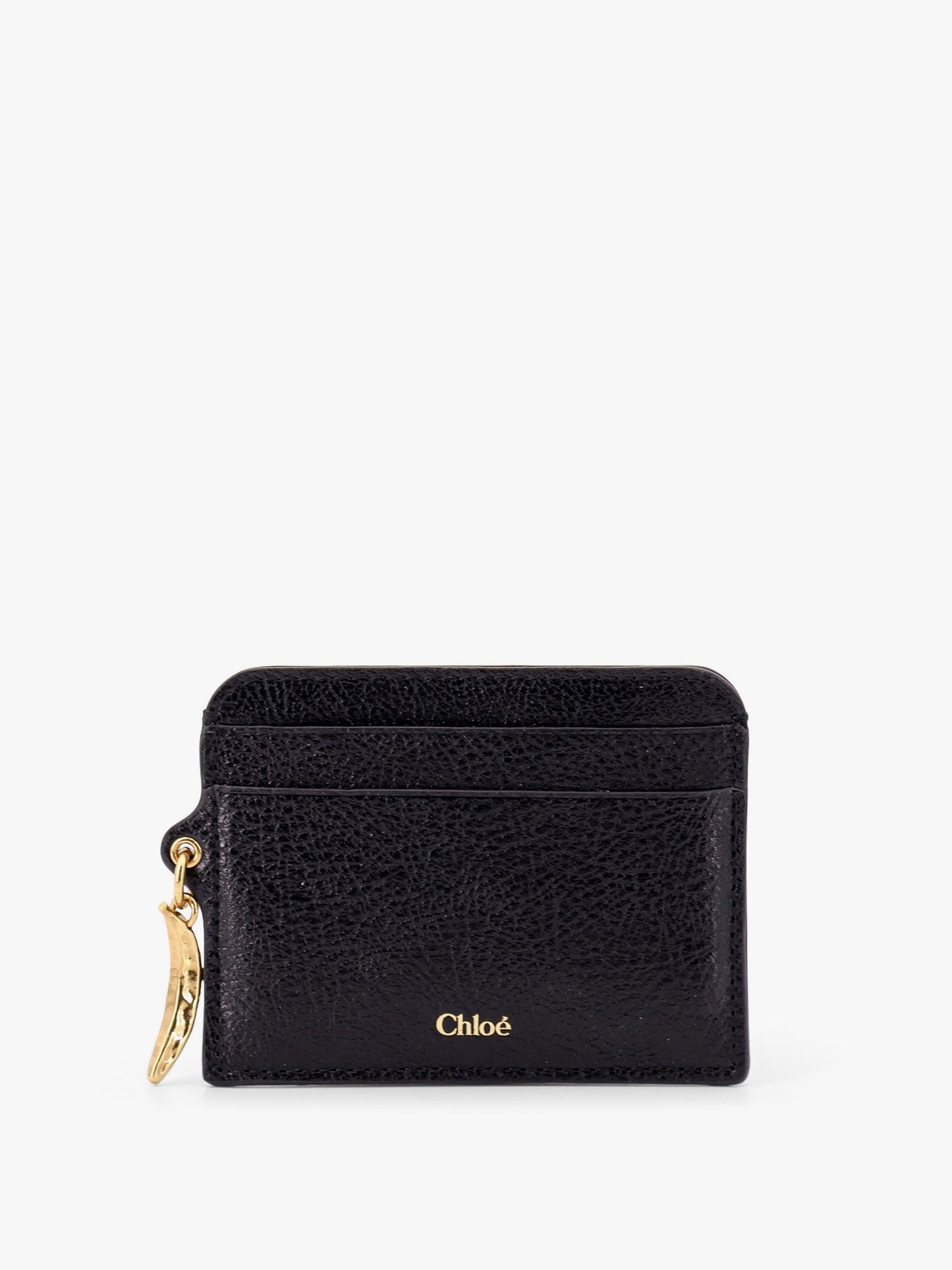 Chloe' Leather Card Holder With Banana Charm
