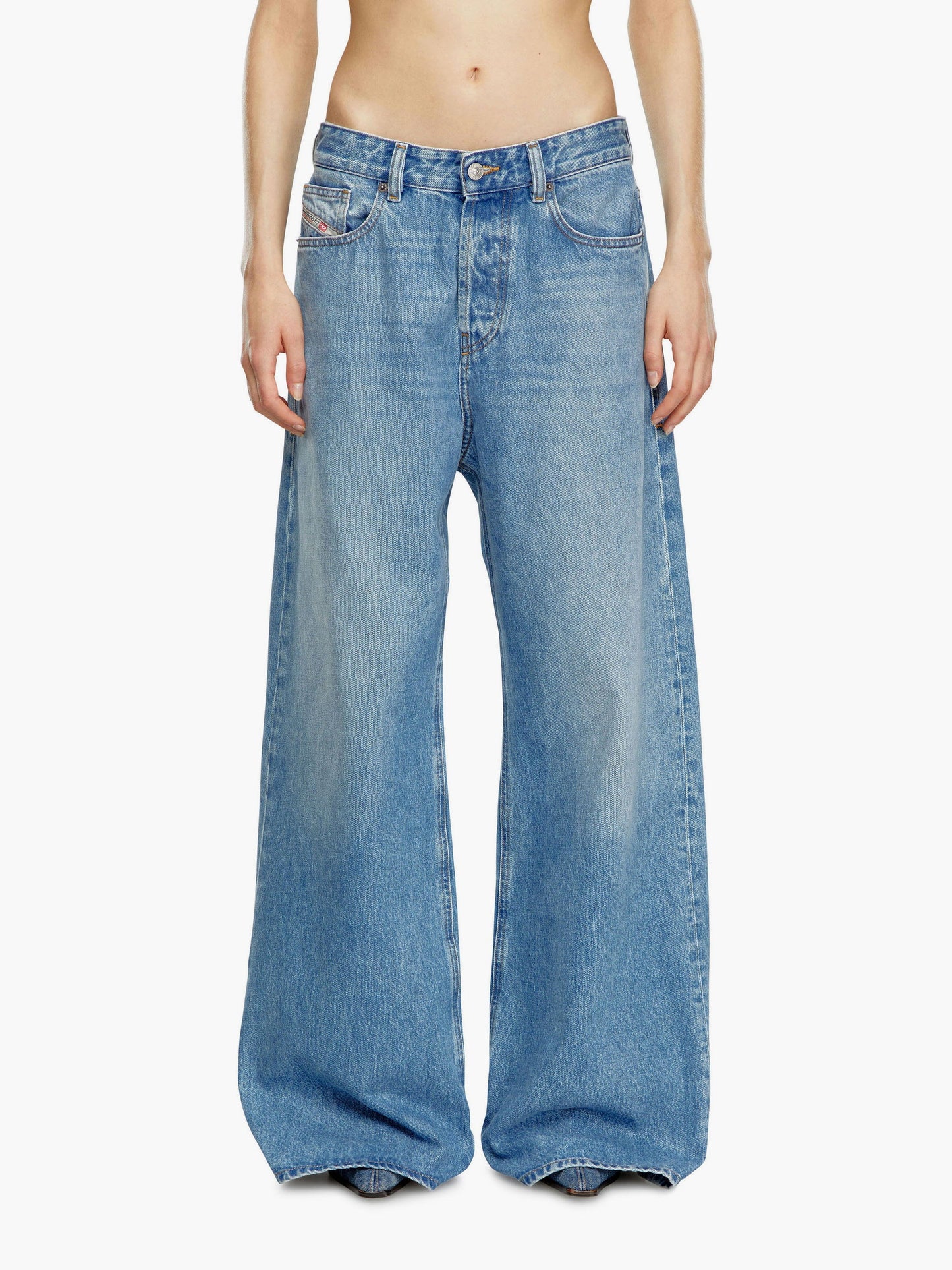 Diesel 1996 D Sire Cotton Jeans With Back Logo Patch