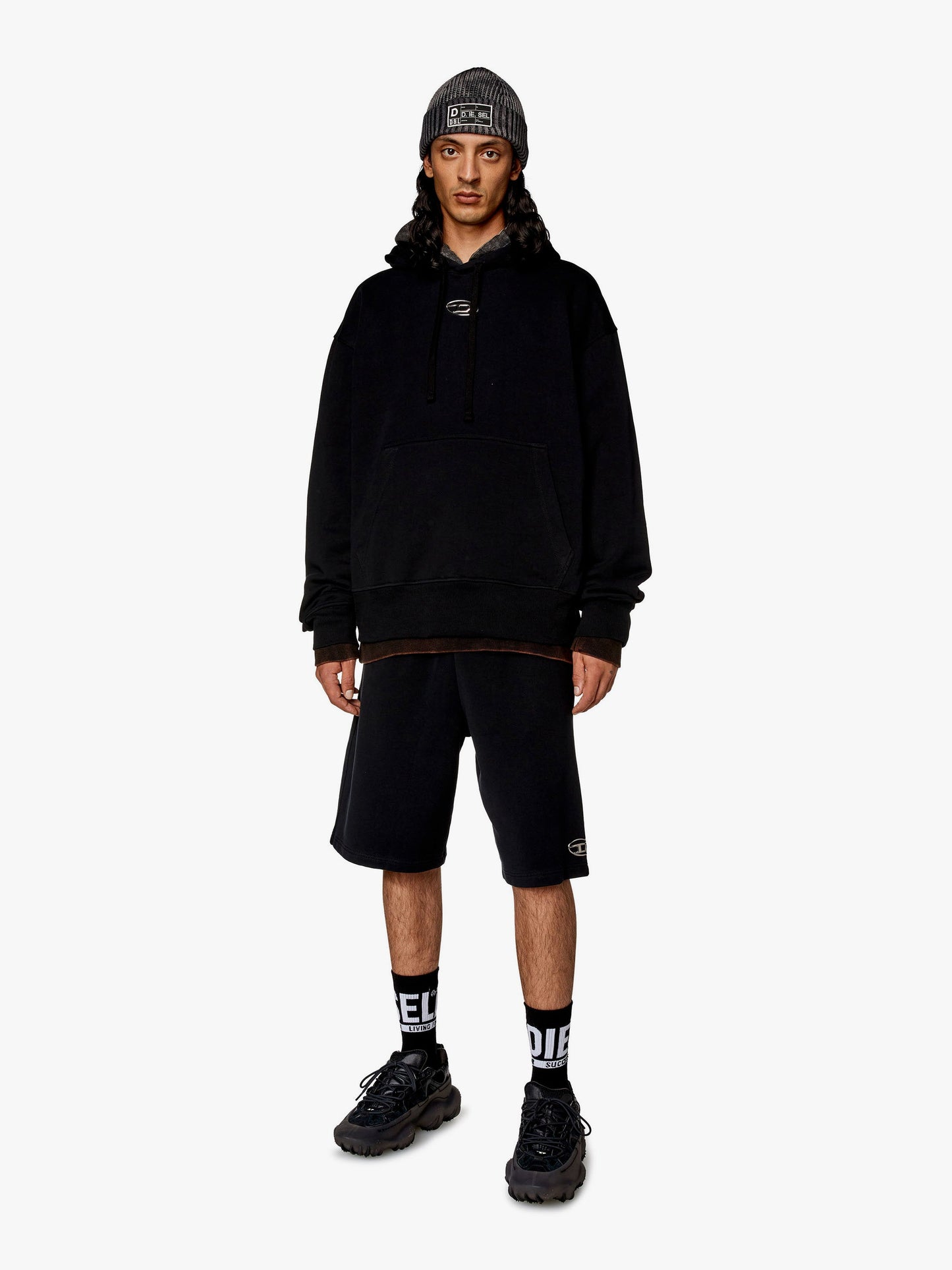 Diesel S Macs Biologic Cotton Sweatshirt With Frontal Logo