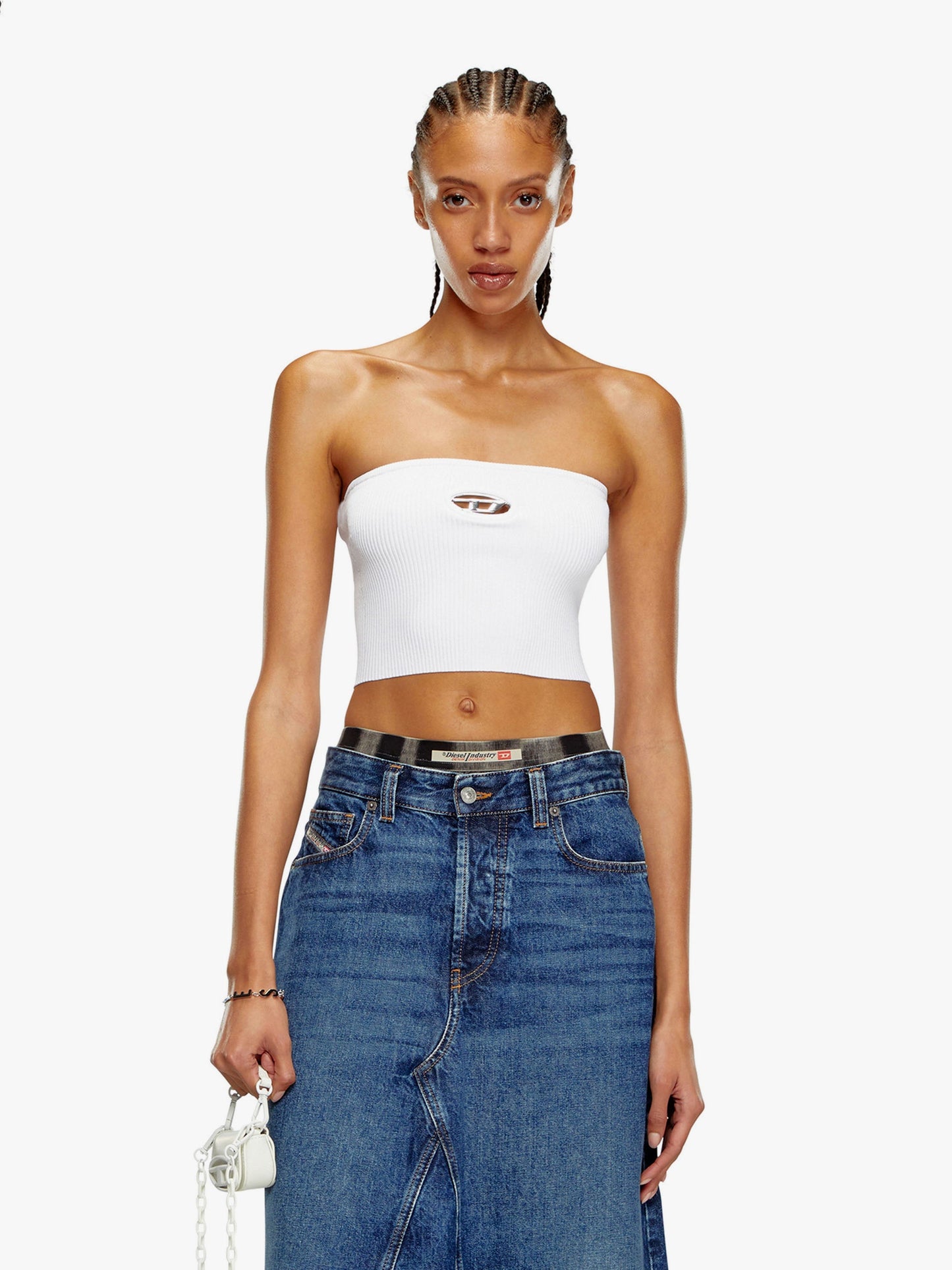 Diesel Ribbed Viscose Top