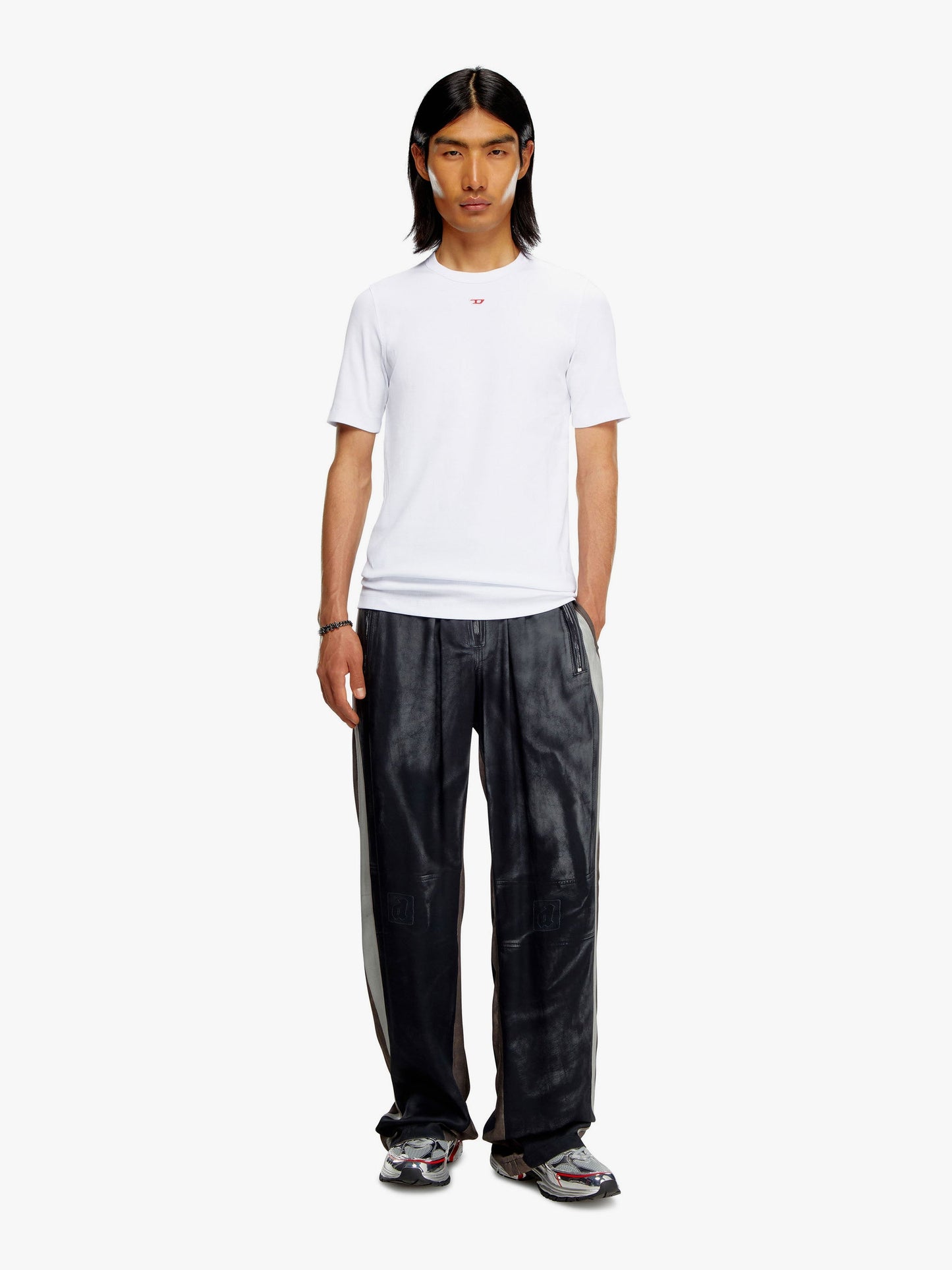 Diesel Cotton T Shirt With Frontal Logo