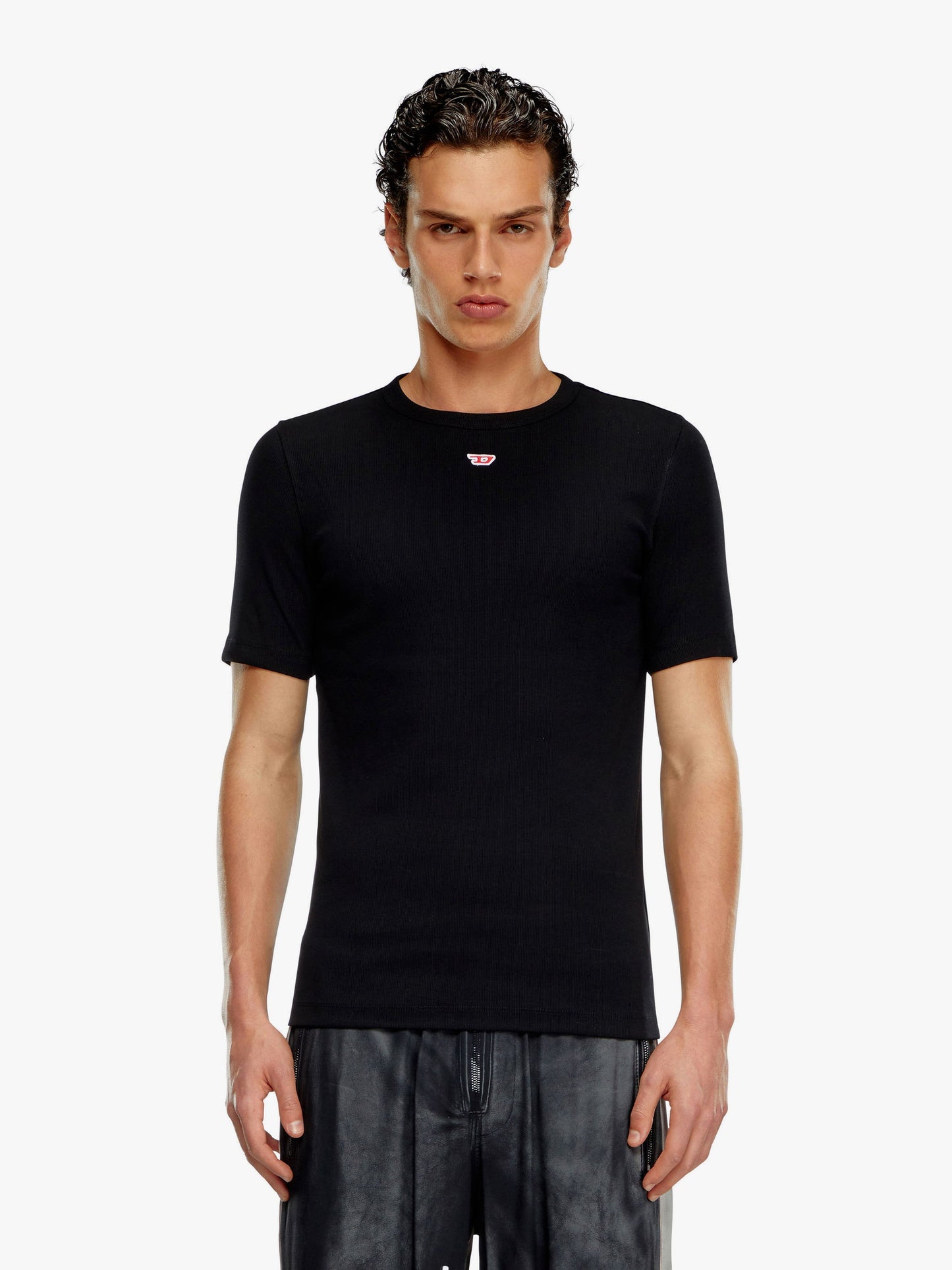 Diesel Cotton T Shirt With Frontal Logo