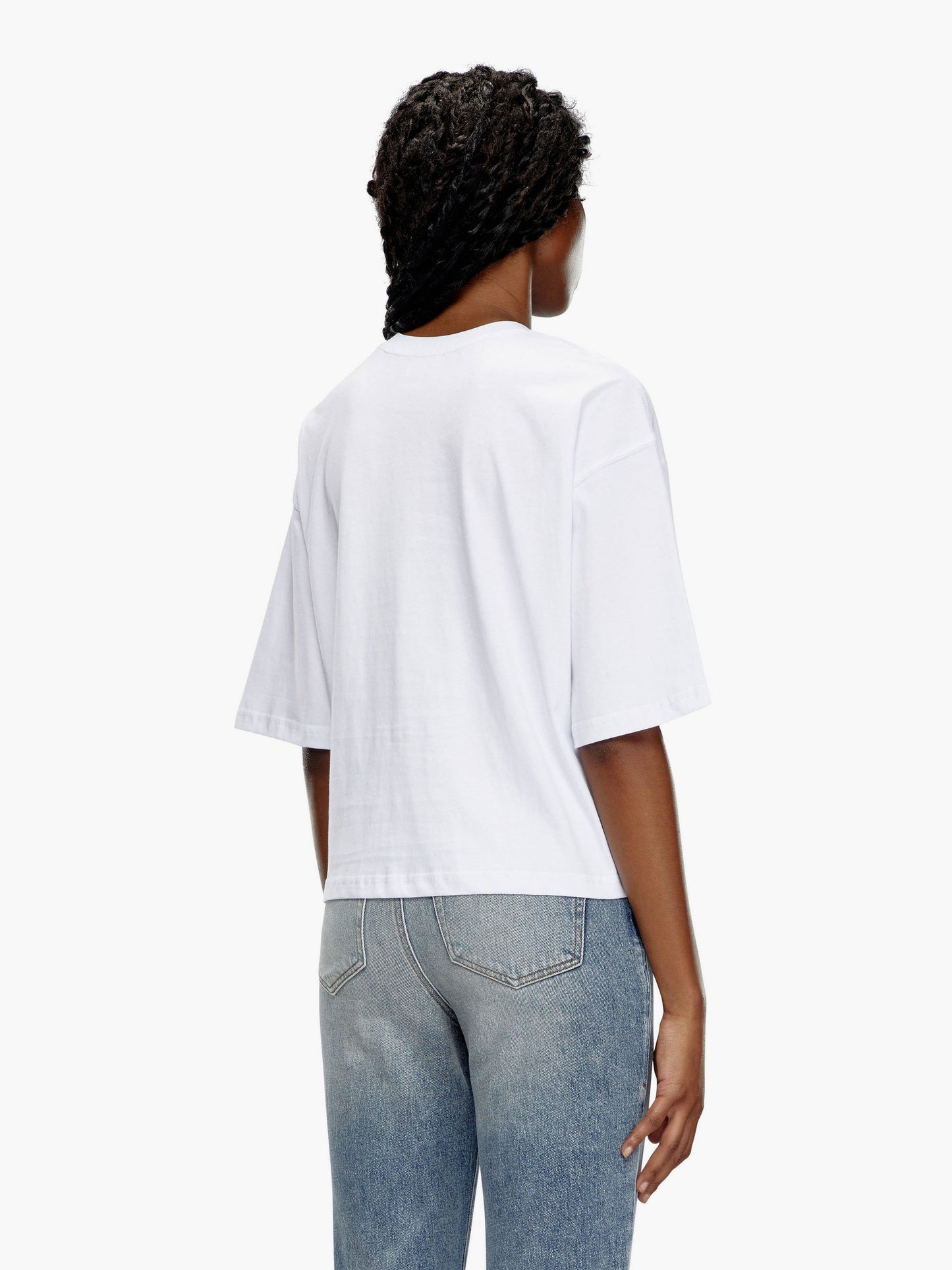 Diesel Cotton T Shirt With Frontal Oval D Logo
