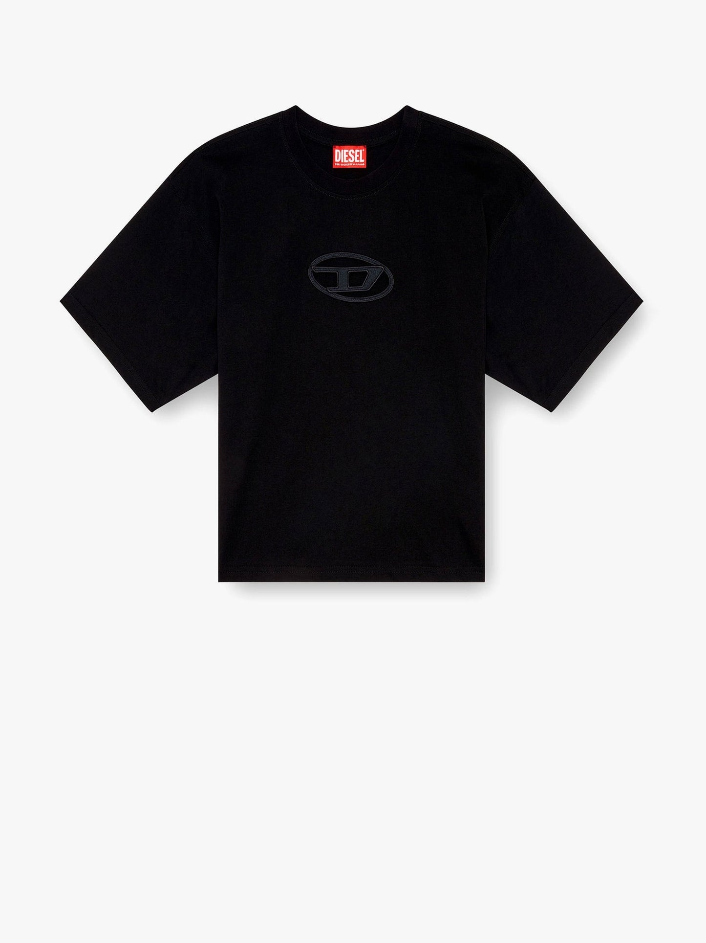 Diesel Cotton T Shirt With Frontal Oval D Logo
