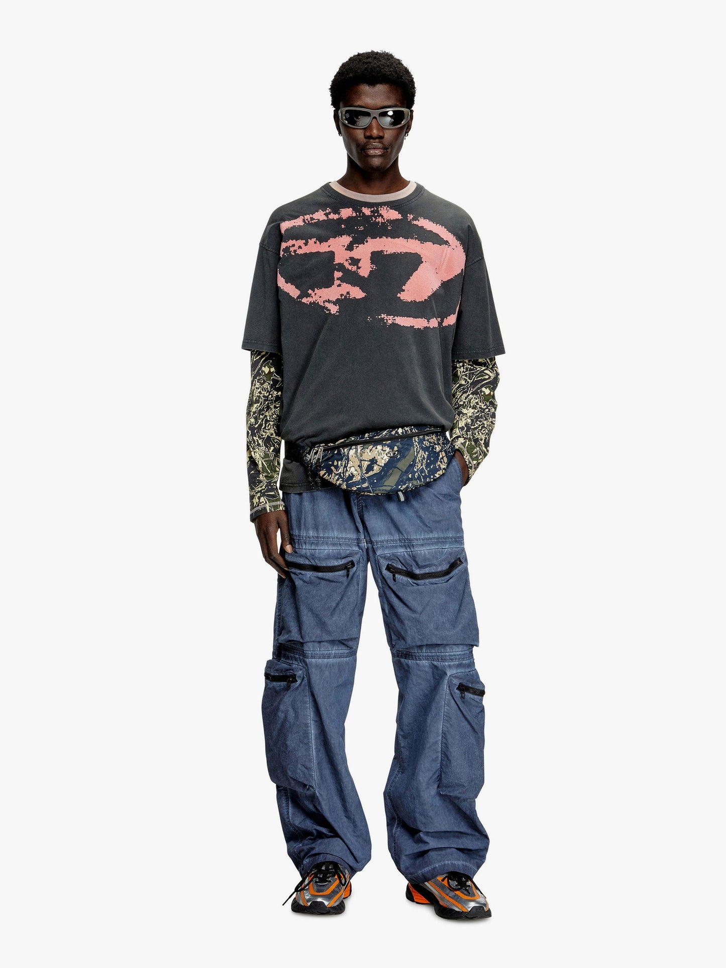 Diesel T Boxt T Shirt With Distressed Effect