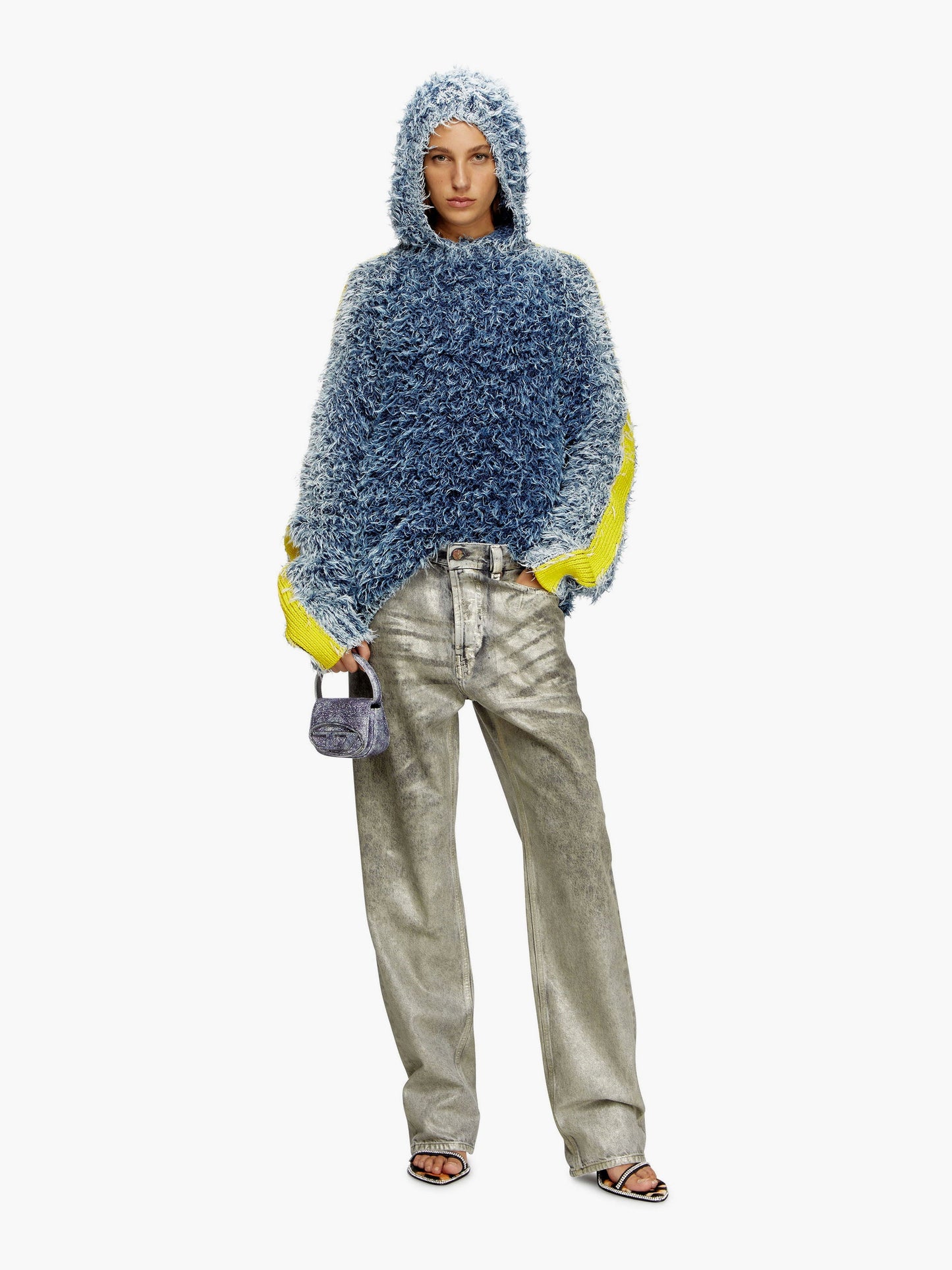 Diesel 1988 D Ark Cotton Jeans With Laminated Effect