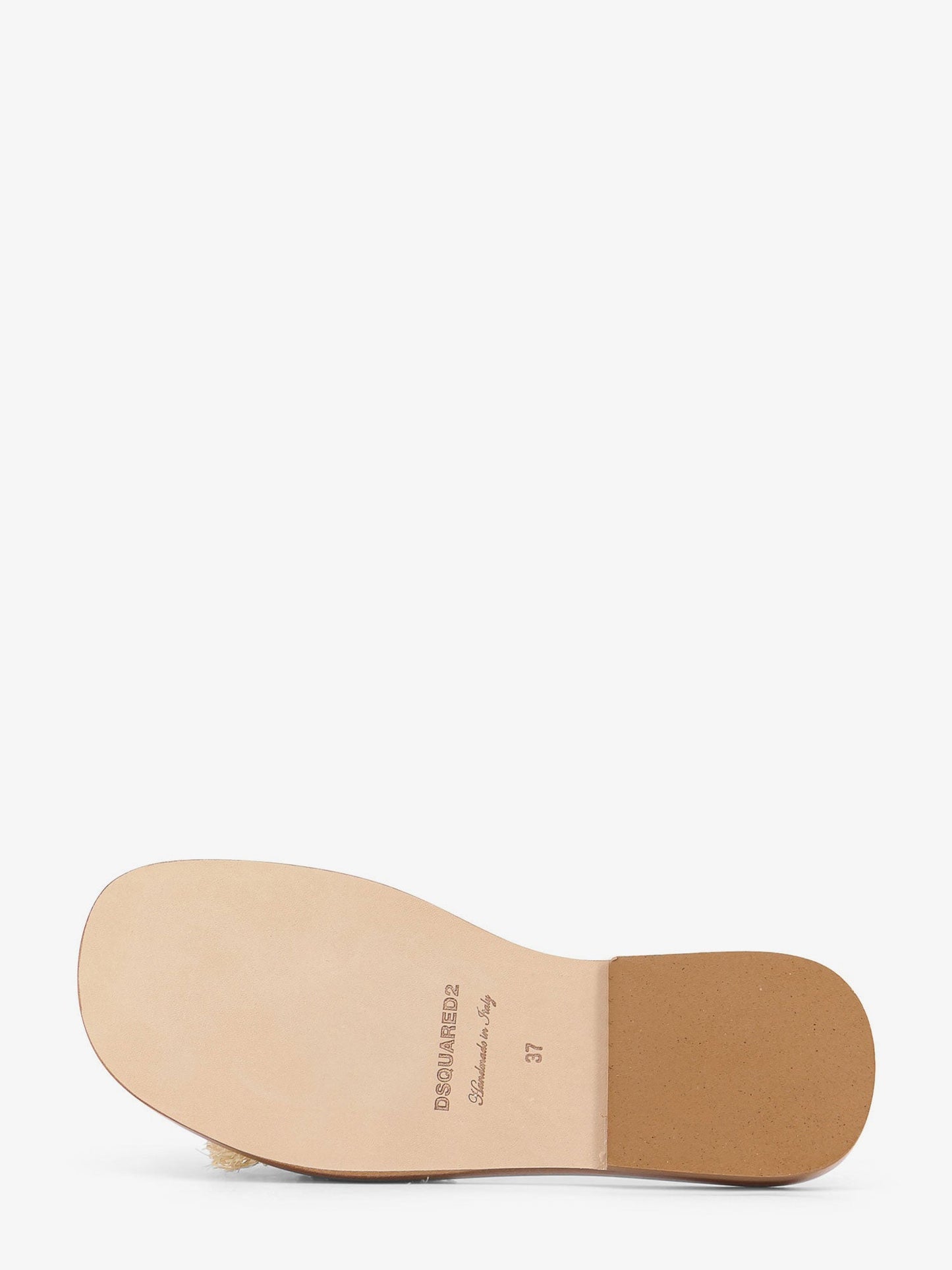 Dsquared2 Dsquared2 Summer Lovers Natural Rafia Flat Sandals