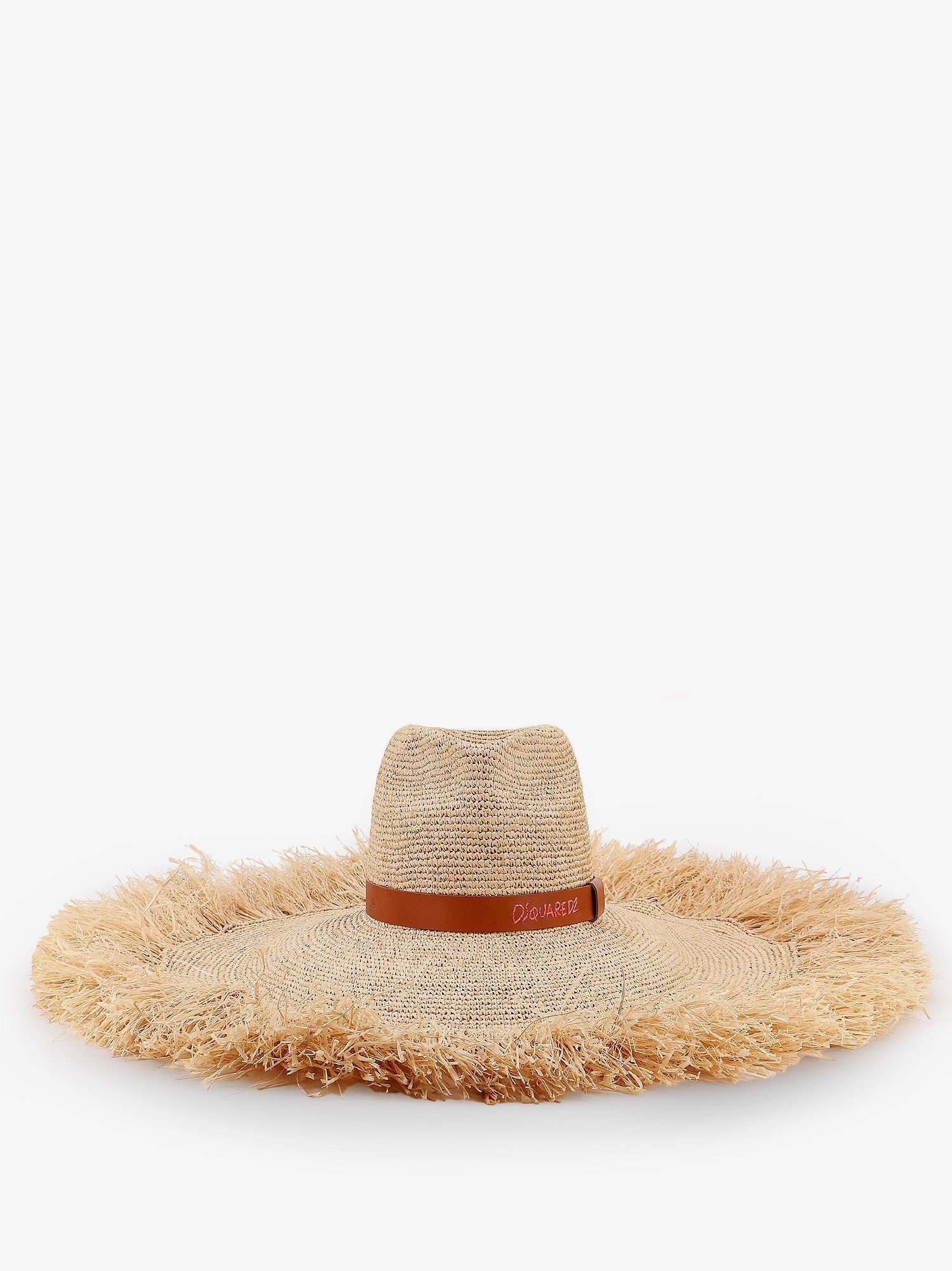 ハット DSQUARED2 Dsquared2 Summer Lovers natural rafia hat DSQUARED2 Dsquared2 Summer Lovers natural rafia hat – Modishus