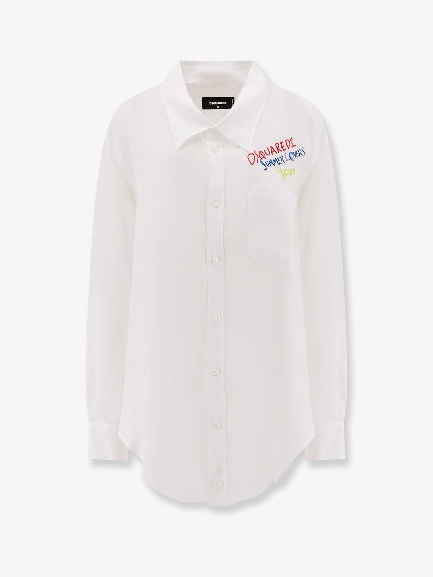 Dsquared2 Dsquared2 Summer Lovers Linen Oversized Shirt