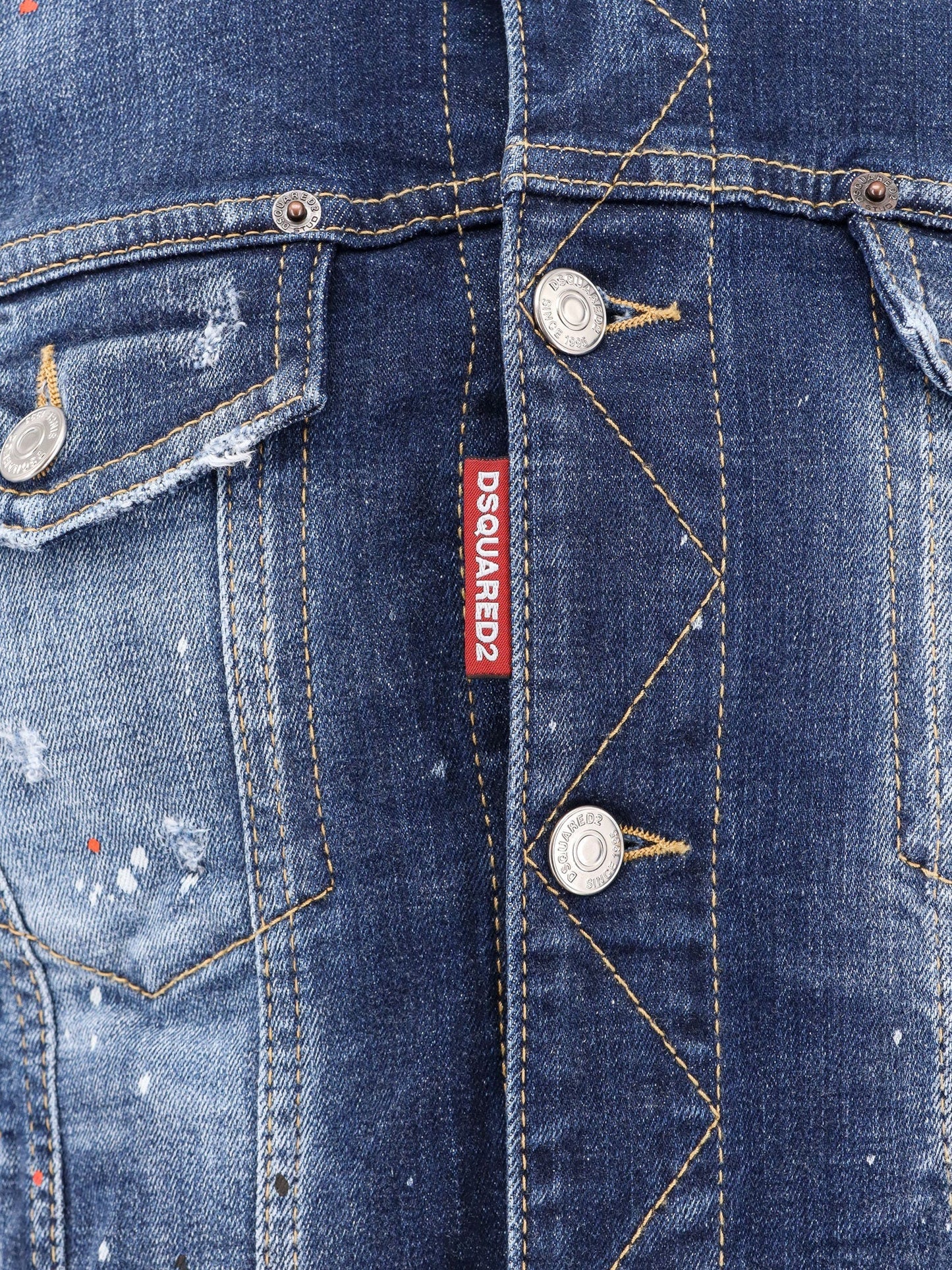 Dsquared2 Dan Jean Jacket With Destroyed Effect