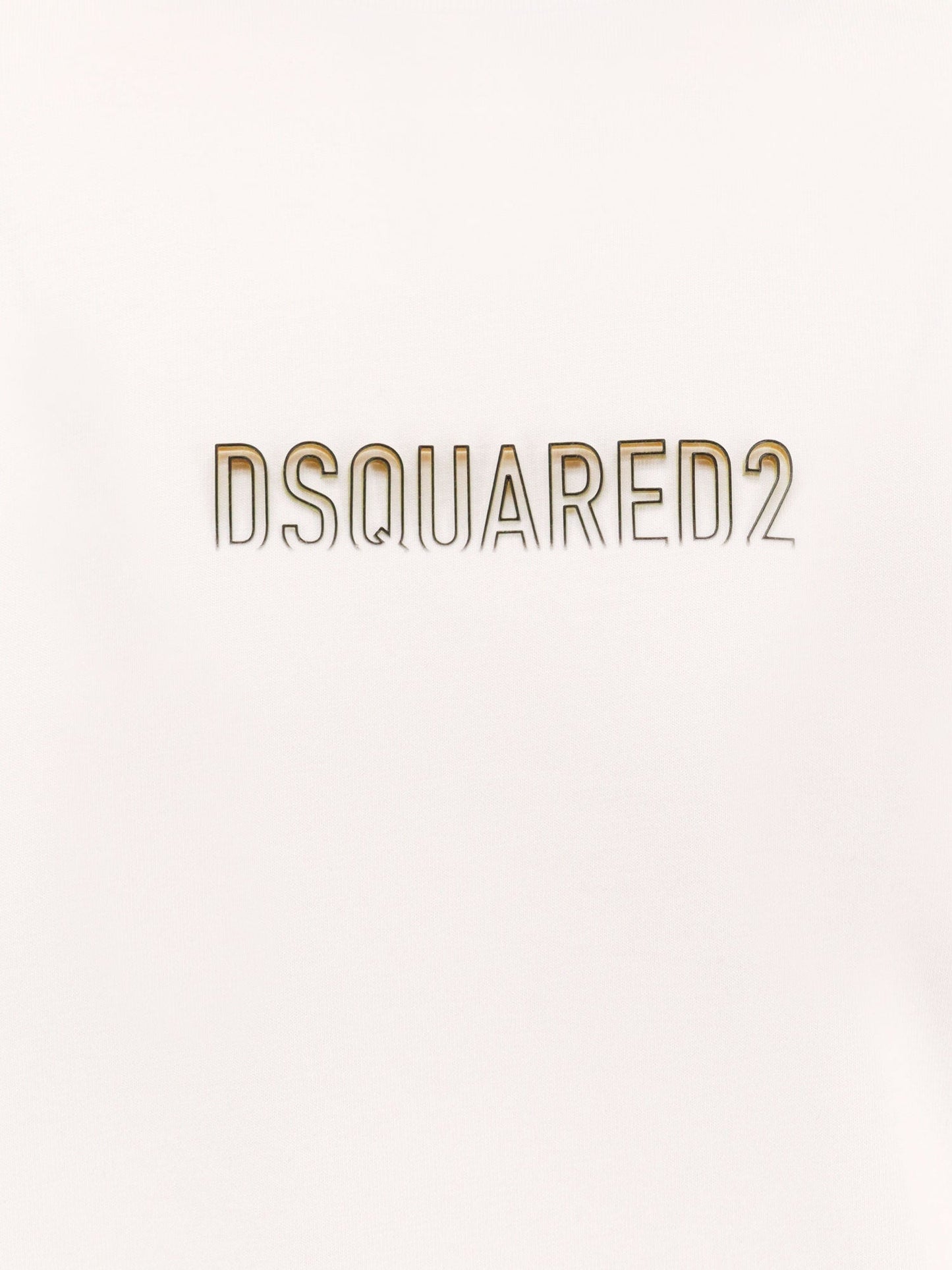 Dsquared2 Cotton T Shirt With Frontal Embossed Logo
