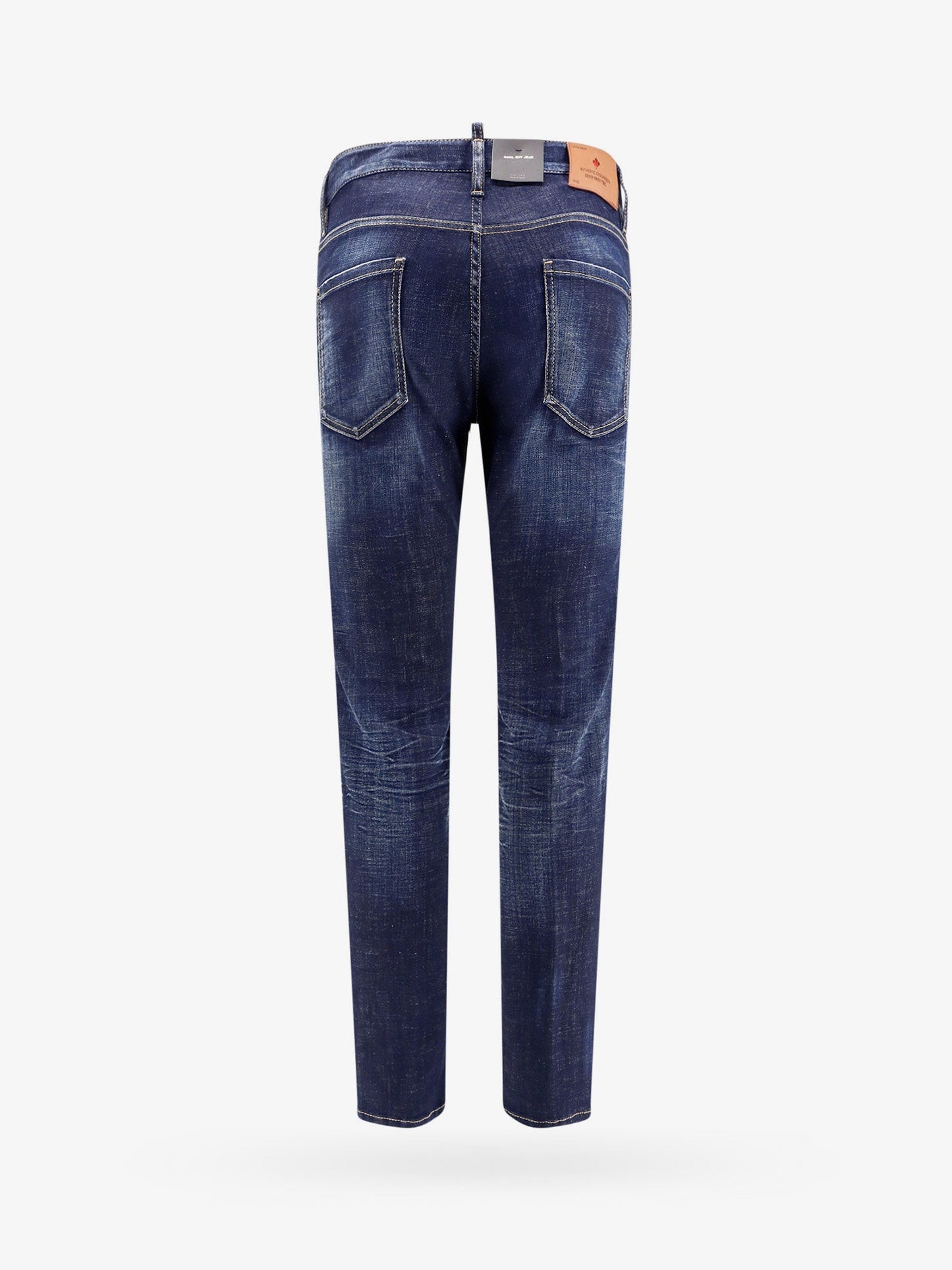 Dsquared2 Denim Jeans With Back Leather Logo Patch