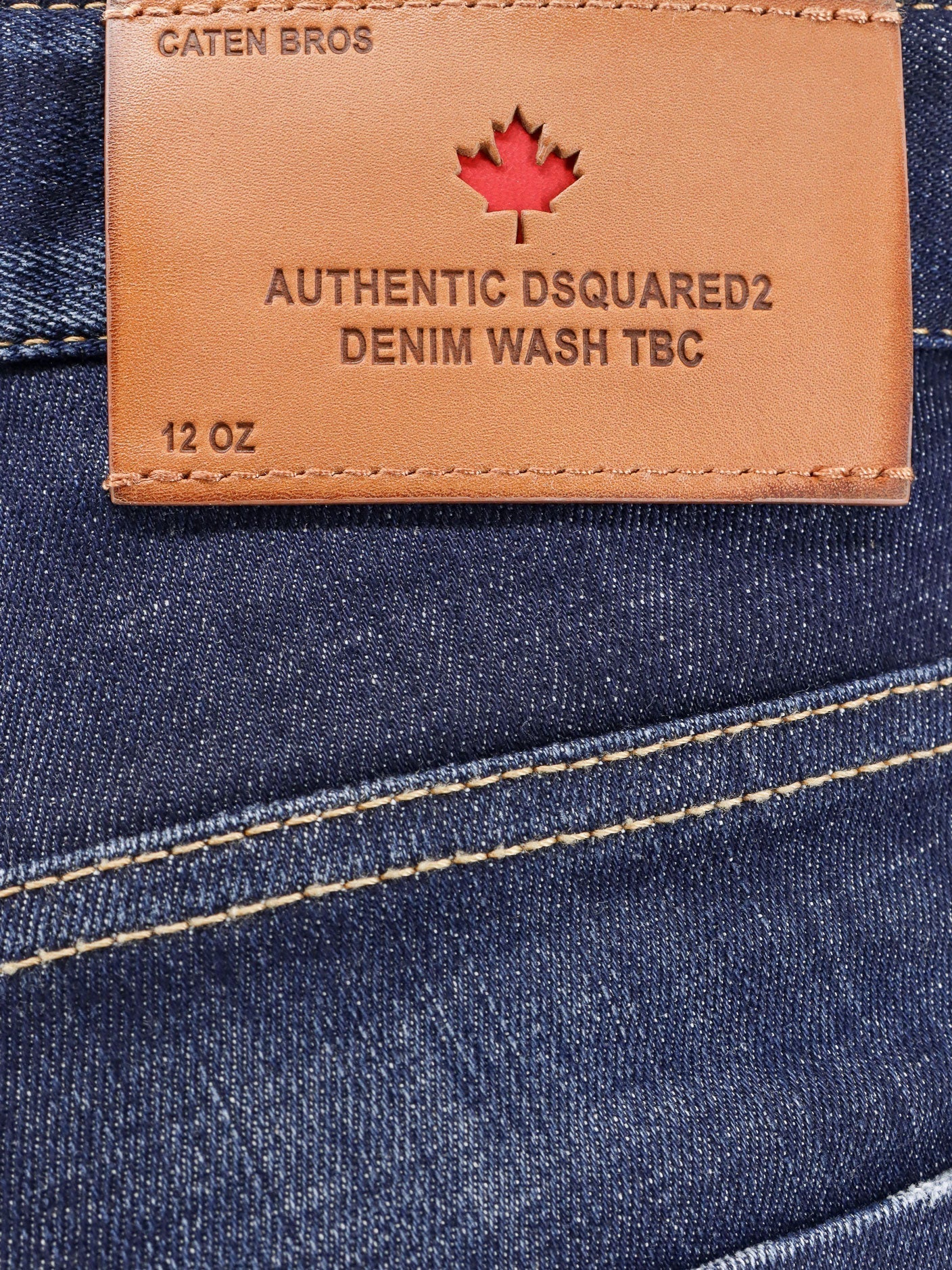 Dsquared2 Denim Jeans With Back Leather Logo Patch