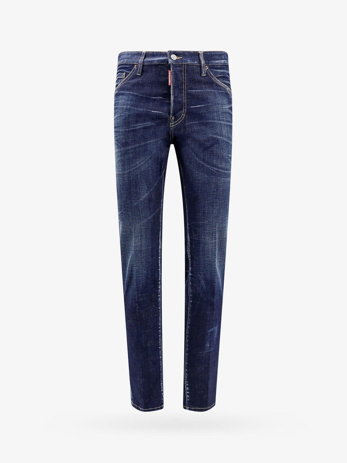 Dsquared2 Denim Jeans With Back Leather Logo Patch
