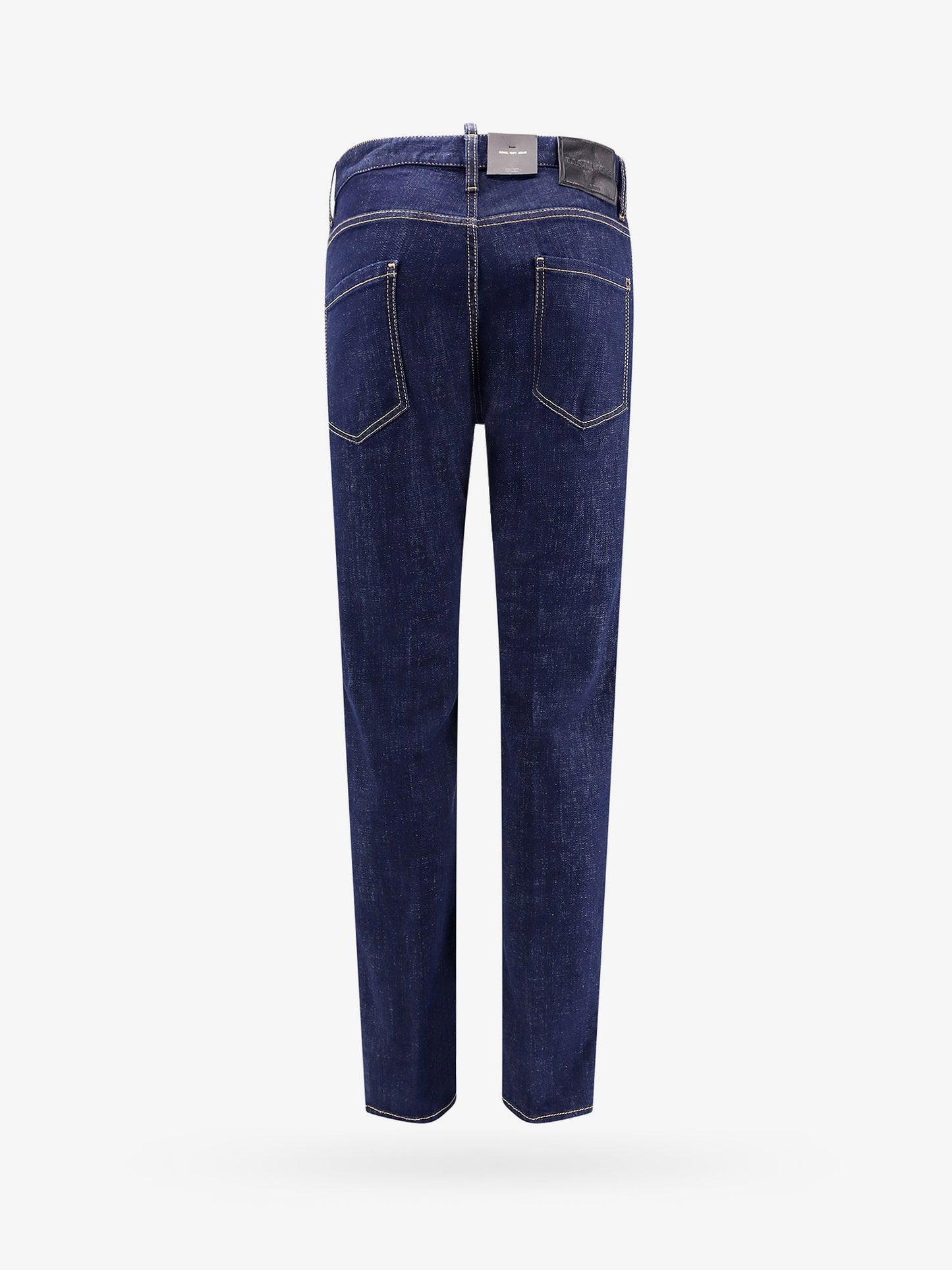 Dsquared2 Cotton Jeans With Leather Logo Patch