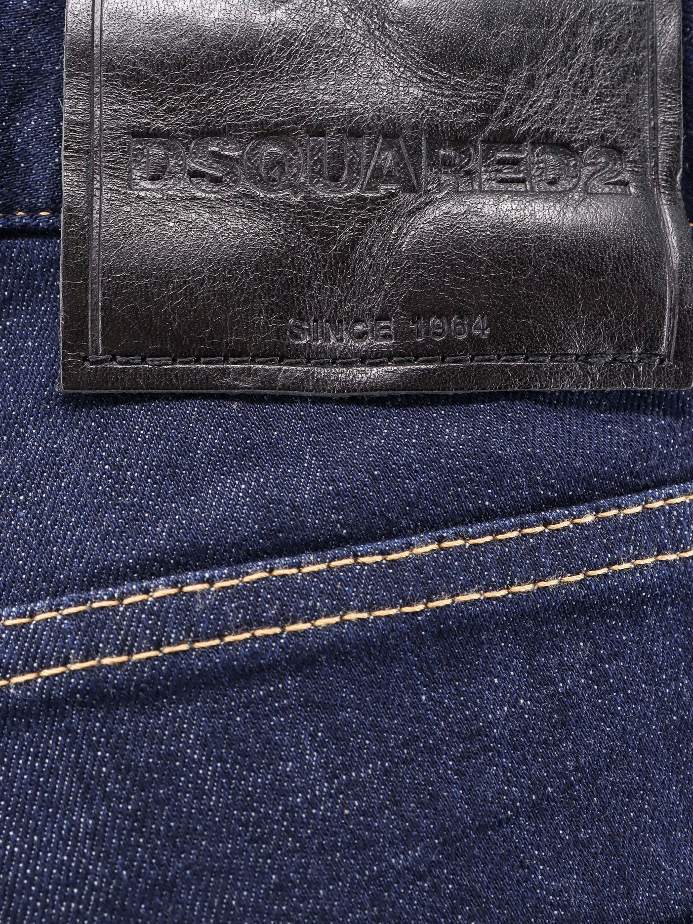 Dsquared2 Cotton Jeans With Leather Logo Patch