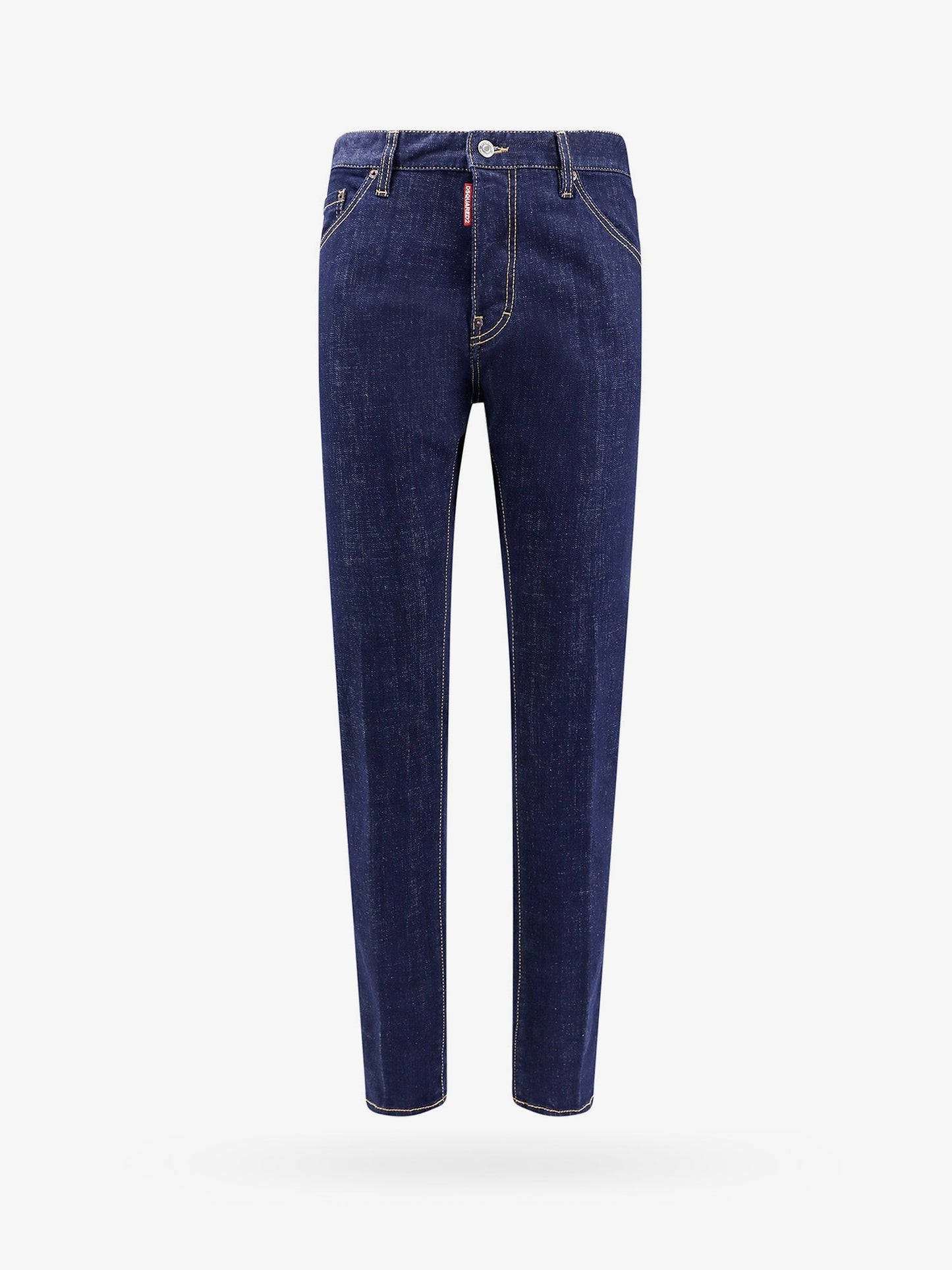 Dsquared2 Cotton Jeans With Leather Logo Patch