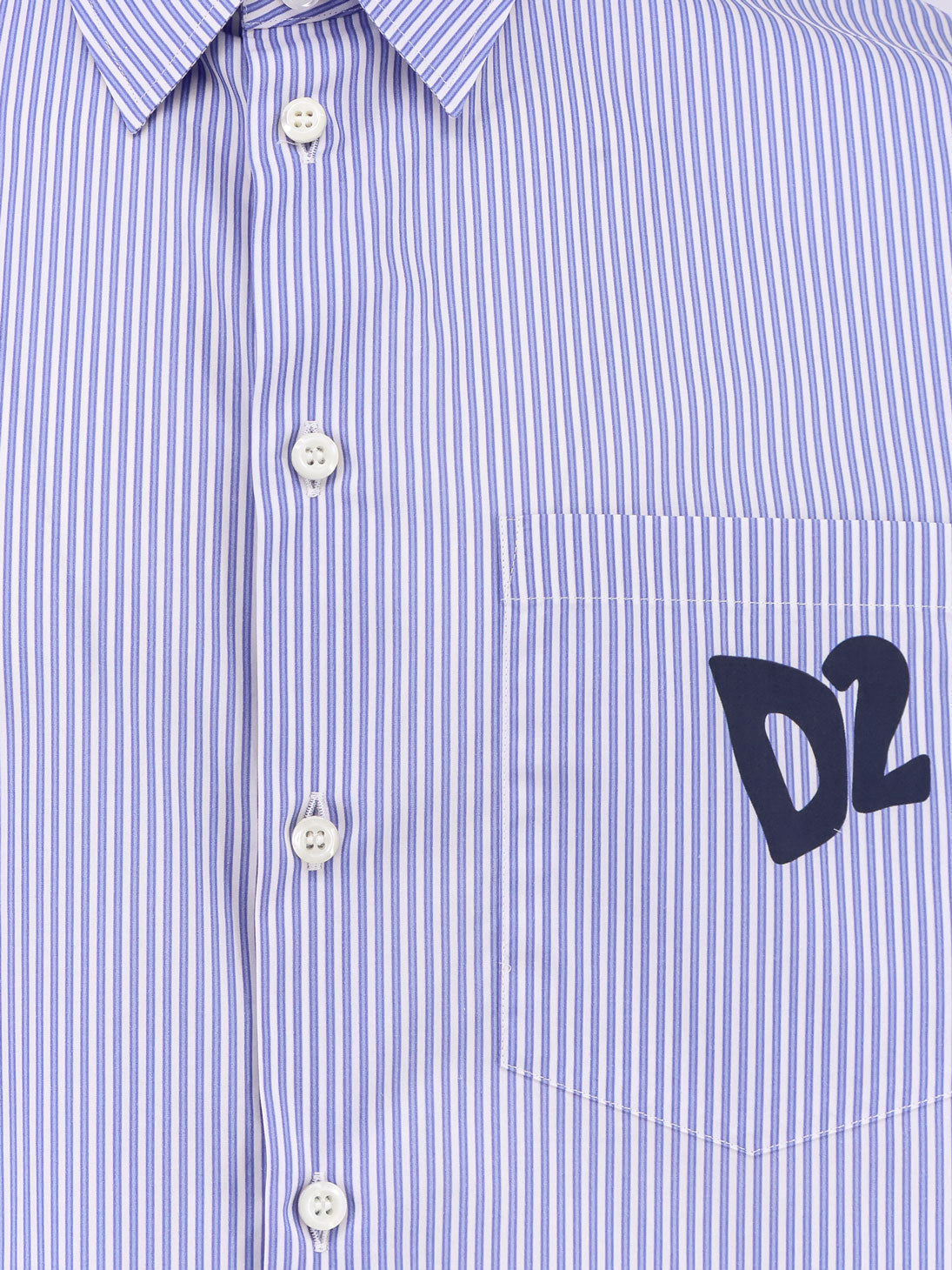Dsquared2 Dsquared2 Summer Lovers Oversized Striped Cotton Shirt