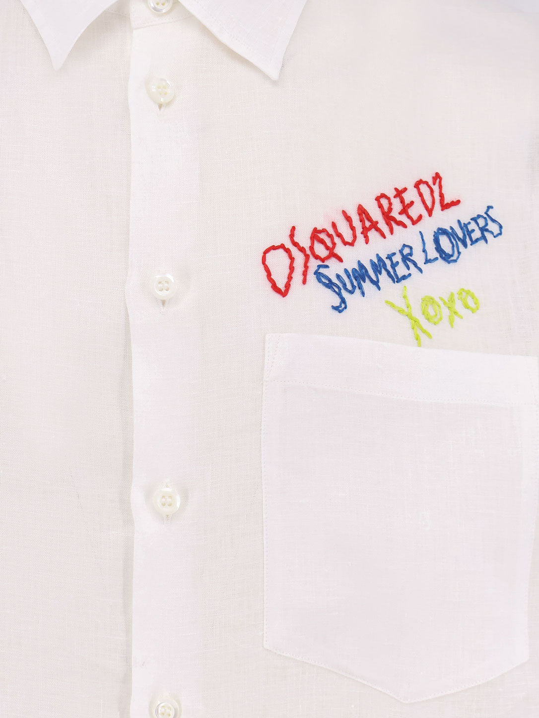 Dsquared2 Dsquared2 Summer Lovers Oversized Linen Shirt