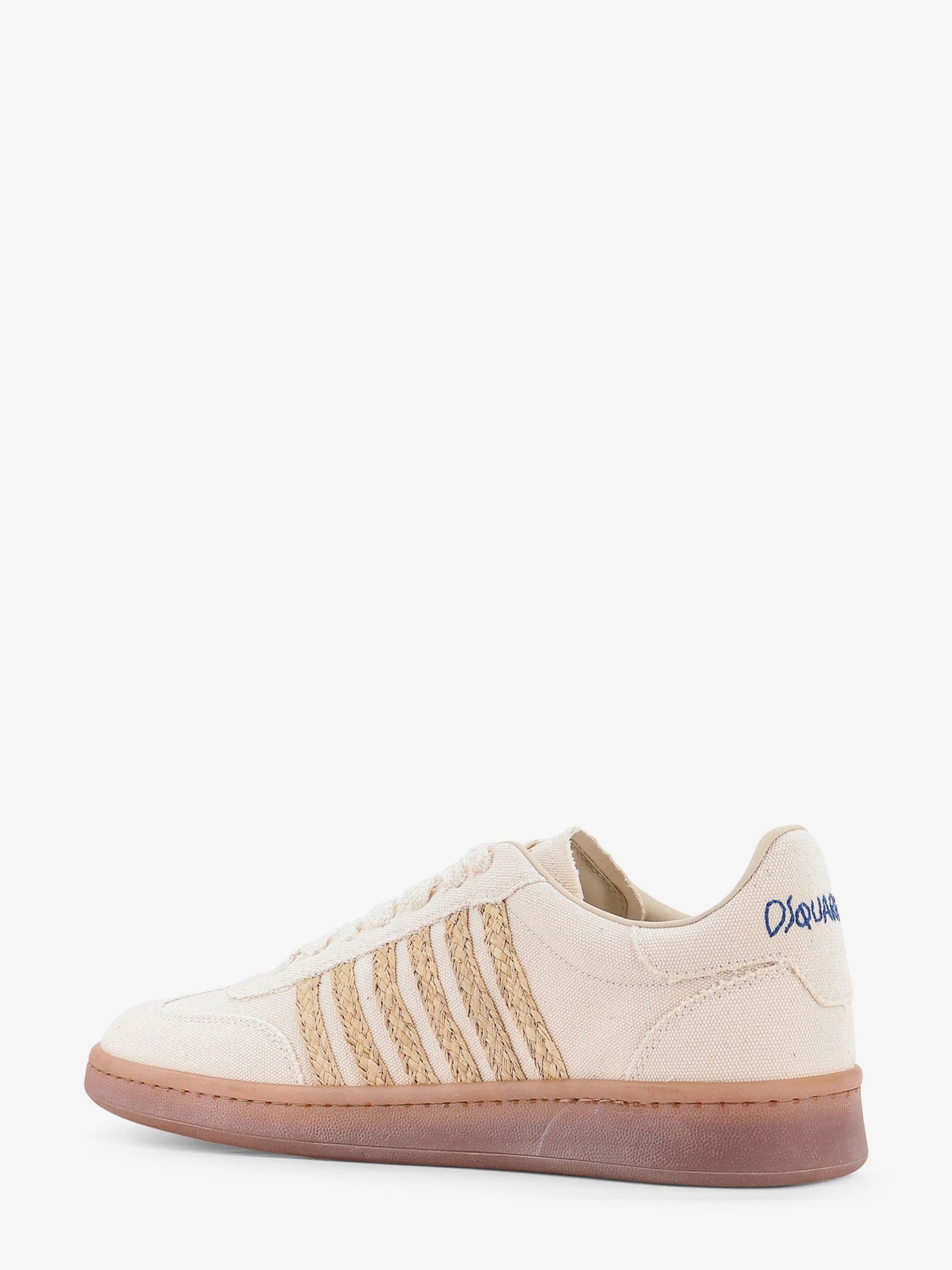 Dsquared2 Boxer Dsquared2 Summer Lovers Canvas And Natural Rafia Sneakers