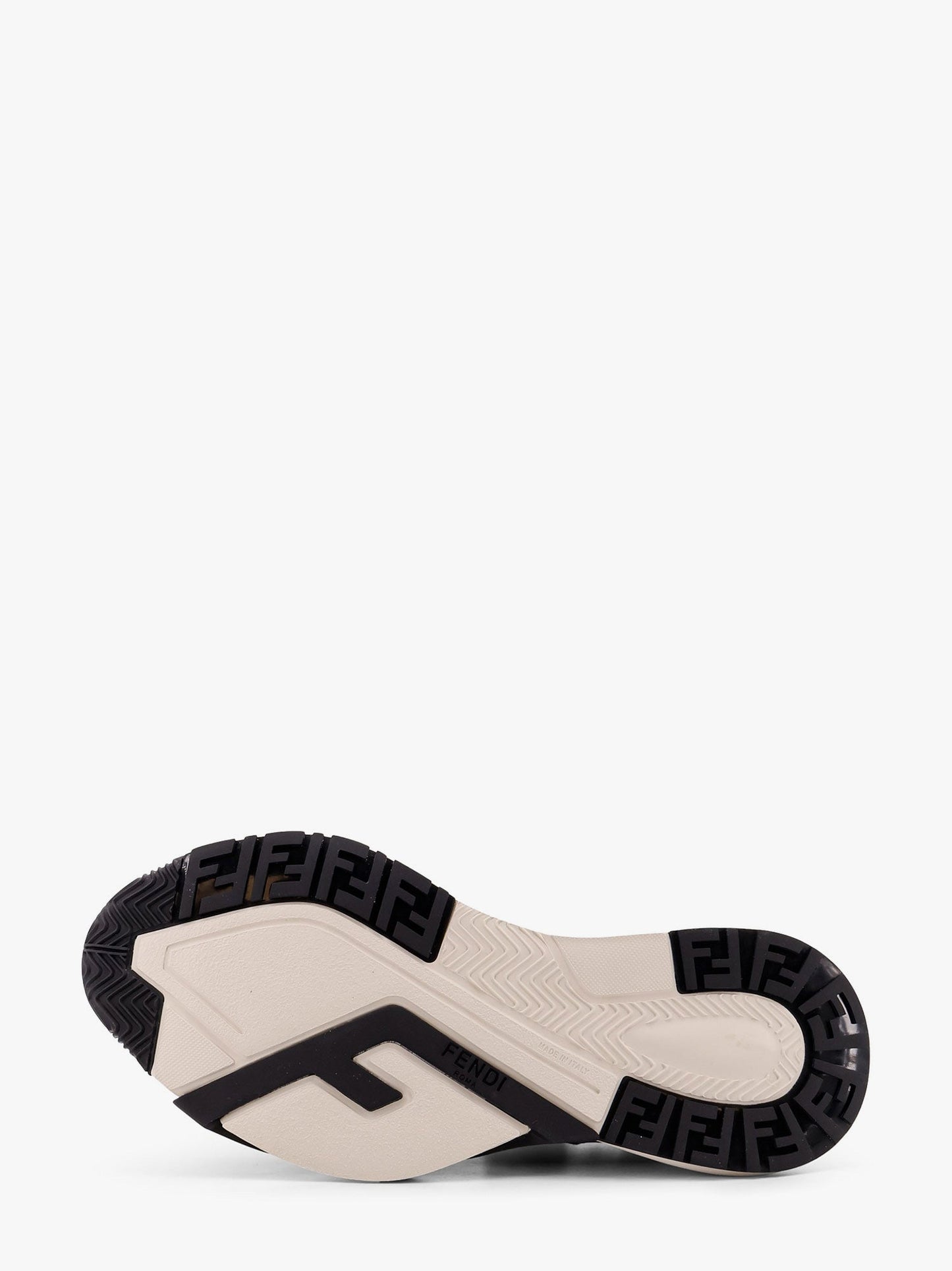 Fendi Fendi Flow Leather Sneakers With Ff Motif