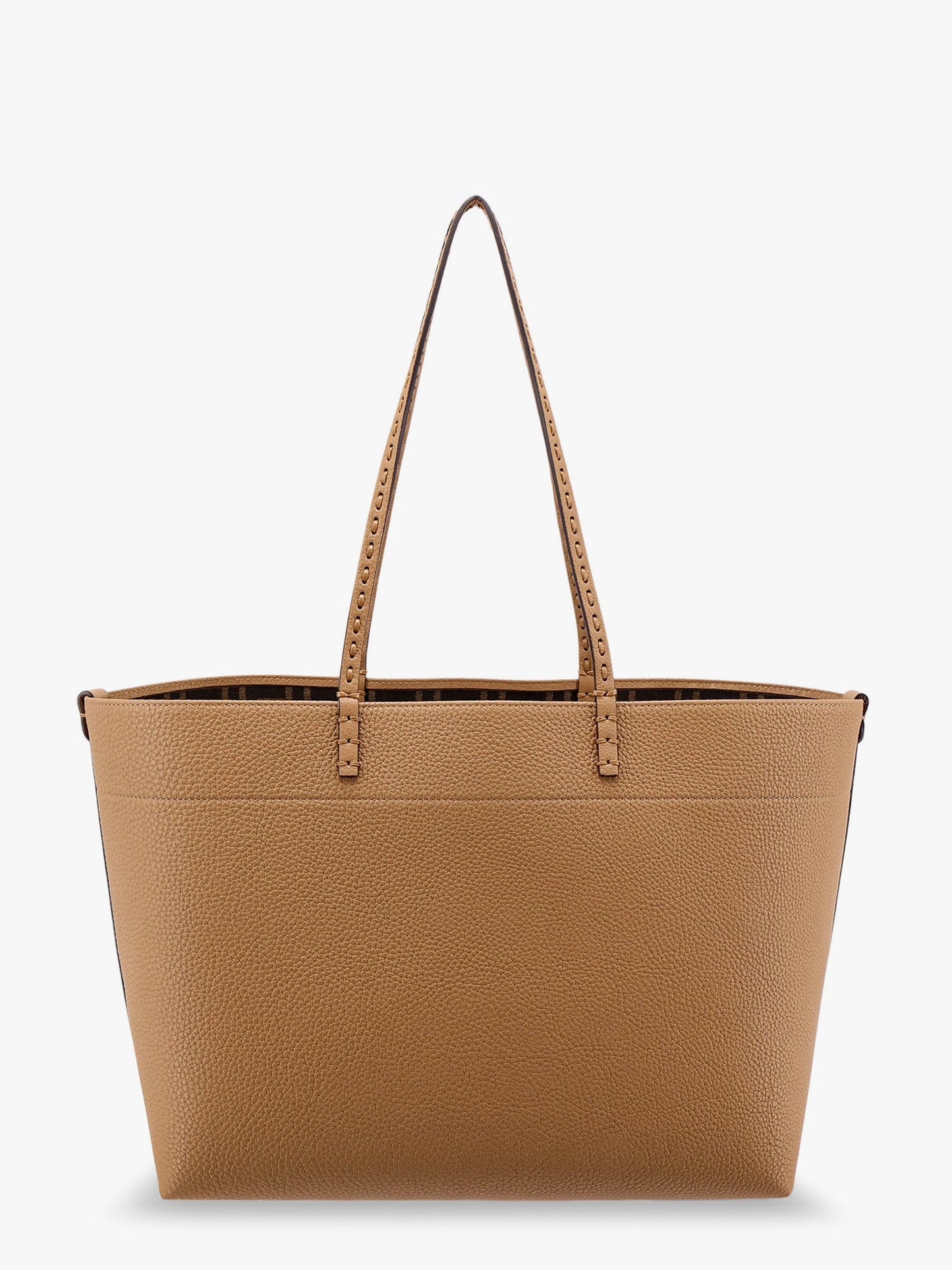 Fendi Roll Leather Shoulder Bag With Engraved Logo On The Front