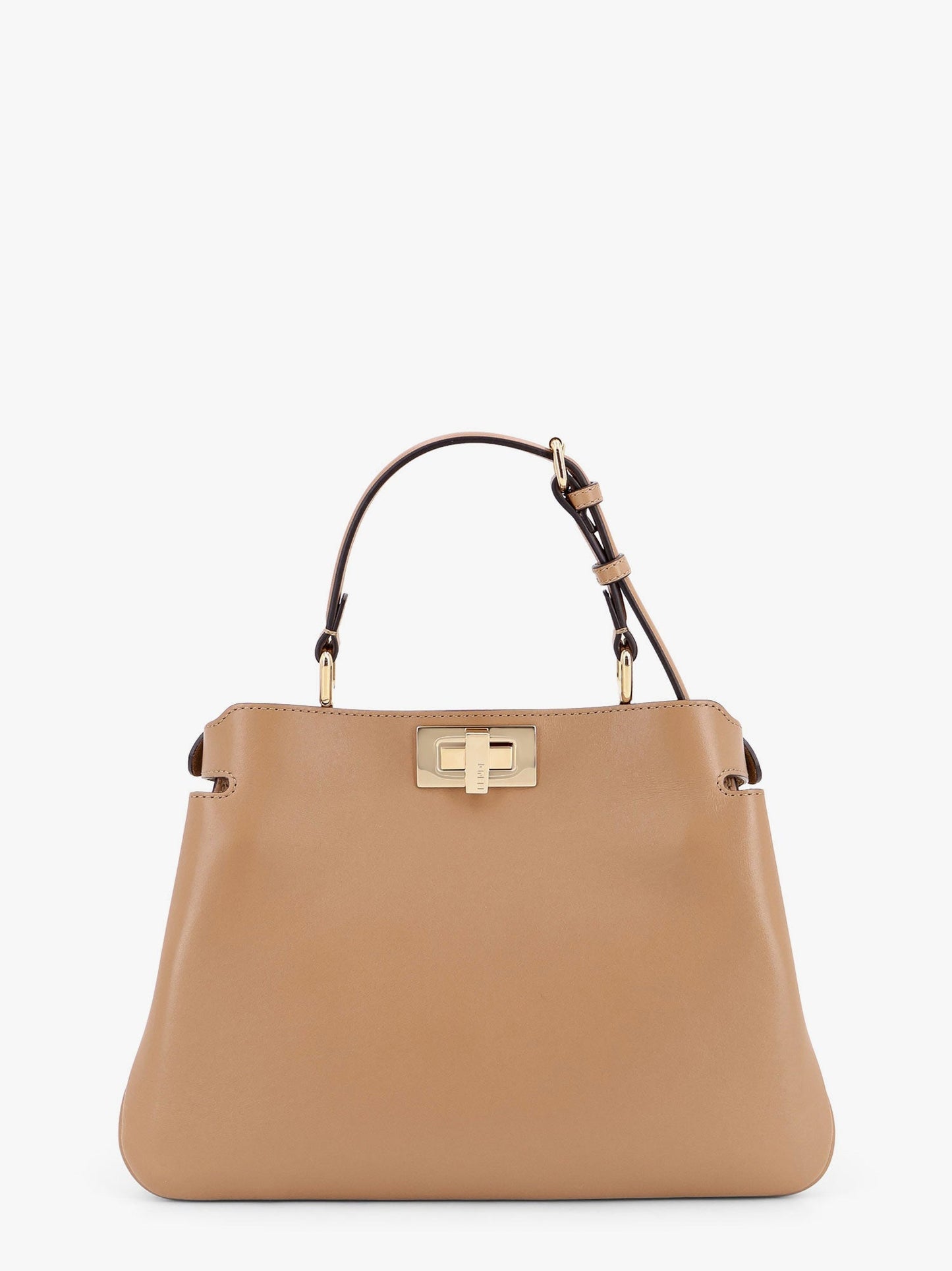 Fendi Peekaboo Soft Small Leather Shoulder Bag