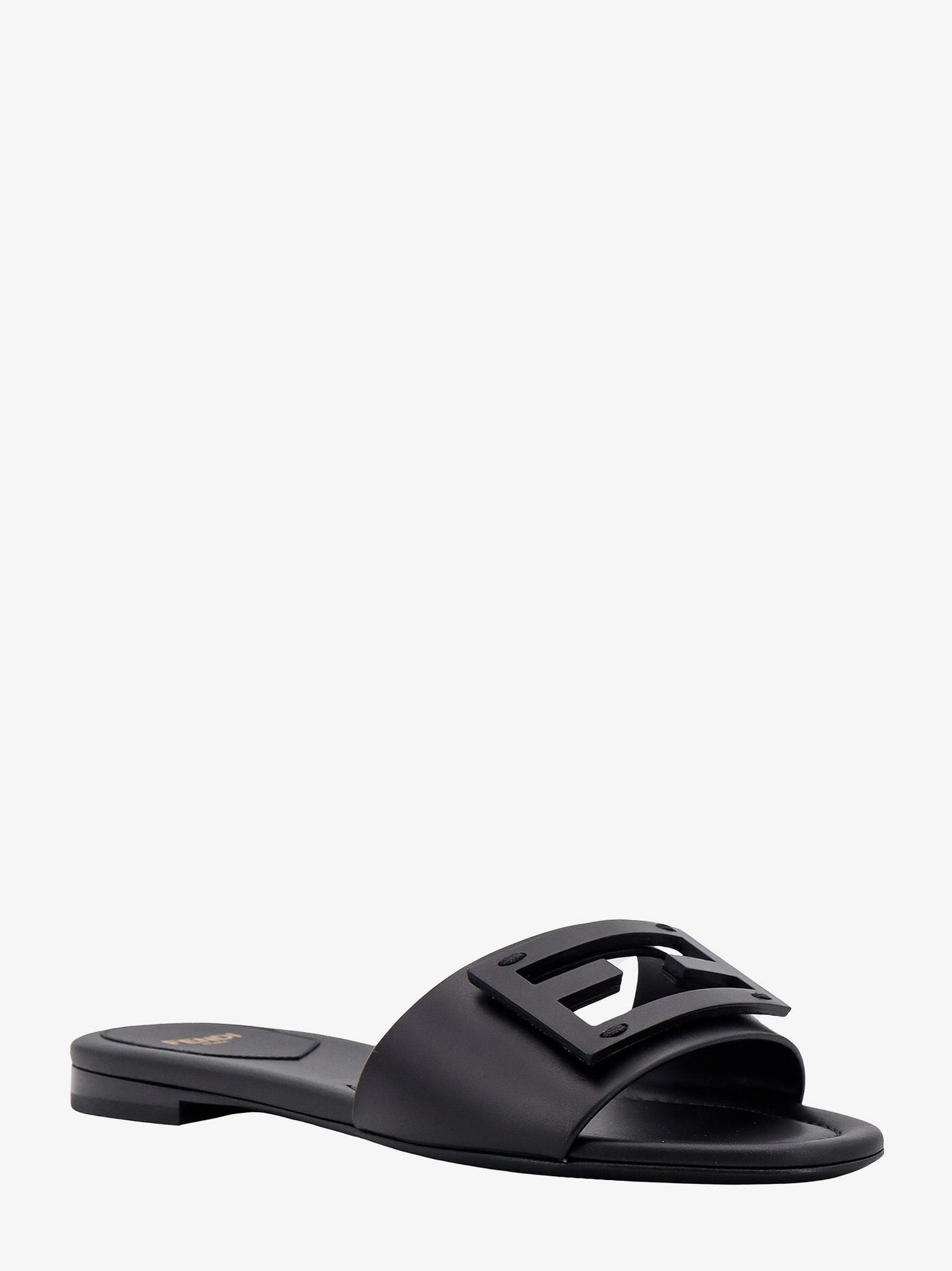 Fendi Baguette Leather Slides